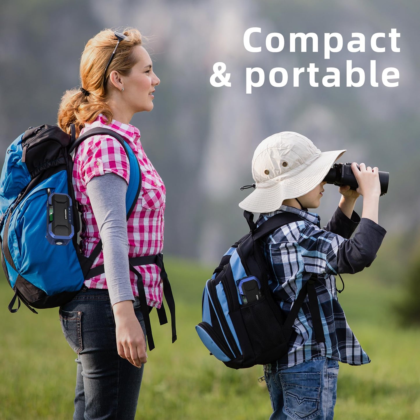 Portable Emergency Weather Radio with Waterproof Bluetooth Speaker, AM/FM/NOAA Hand Crank Solar Rechargeable Radio with Flashlight, Reading Light, 5000mAh Cell Phone Charger, SOS Alarm, Survival Gear