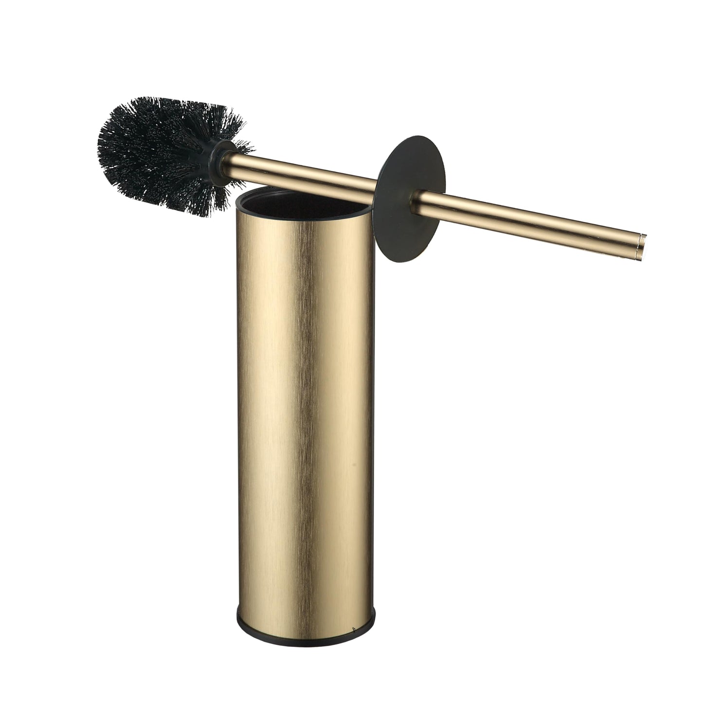 KLDKLD Toilet Brush and Holder Set Premium Material Toilet Bowl Cleaner Free Standing Toilet Bowl Brush and Holder Gold
