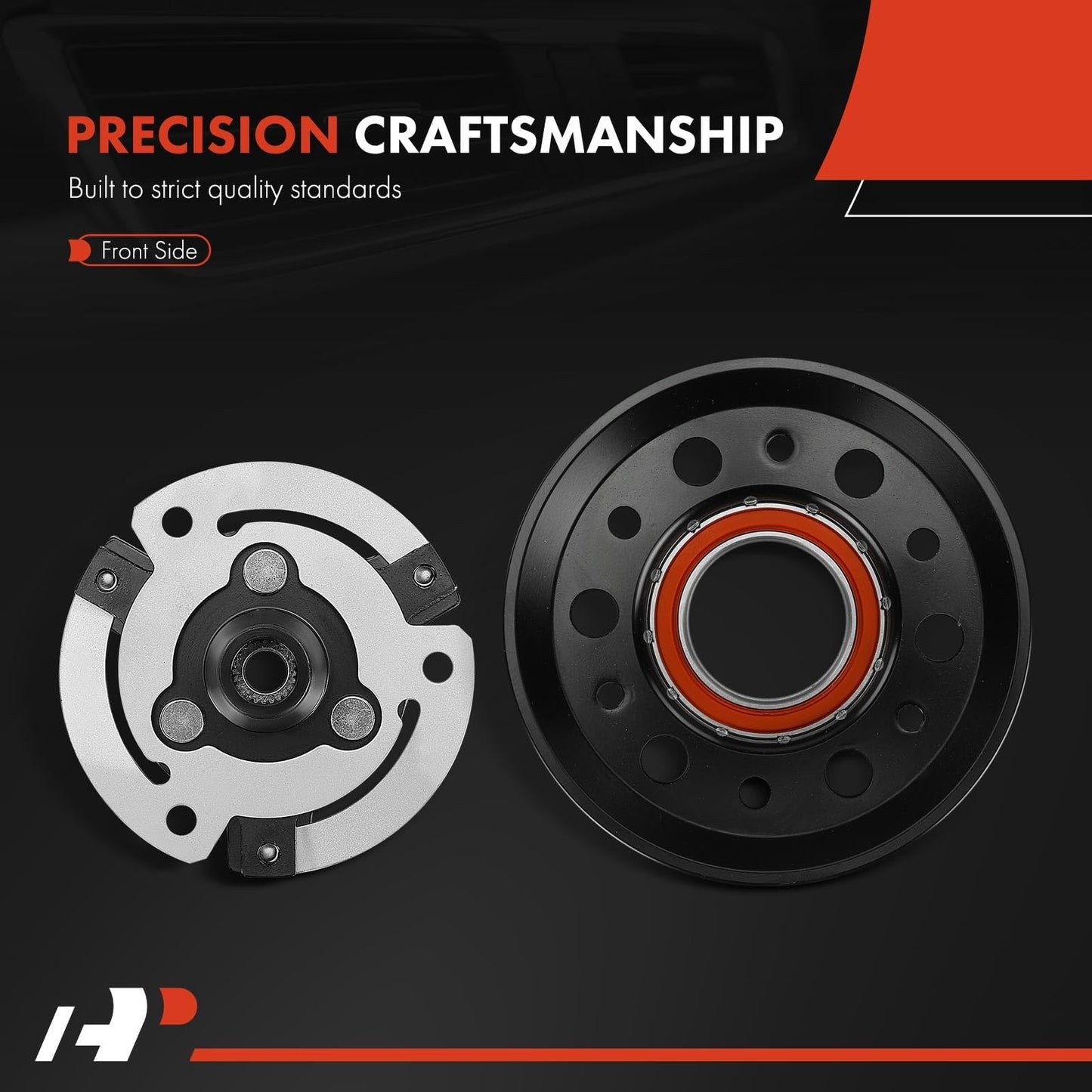 A-Premium Air Conditioner AC Compressor Clutch Kit Compatible with Volkswagen Jetta, Passat, Golf, Tiguan, Beetle, CC, Eos, GTI, Golf City, Golf R, Passat CC & A3, TT, A3 Quattro, TT Quattro
