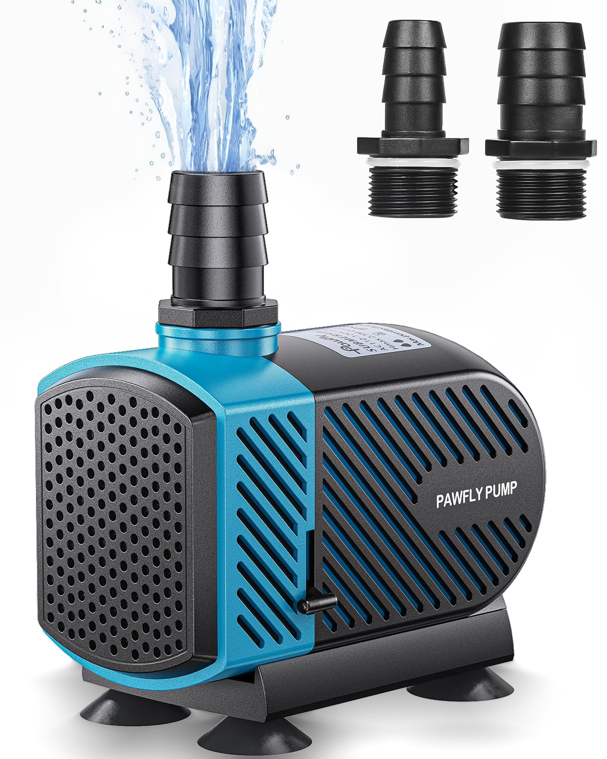 Pawfly Aquarium Submersible Water Pump 800 GPH Ultra Quiet Water Fountain Pump with 8.2 ft. Lift Height Adjustable Water Pump for Fish Tanks Ponds Gardens Waterfalls Statuary and Sumps