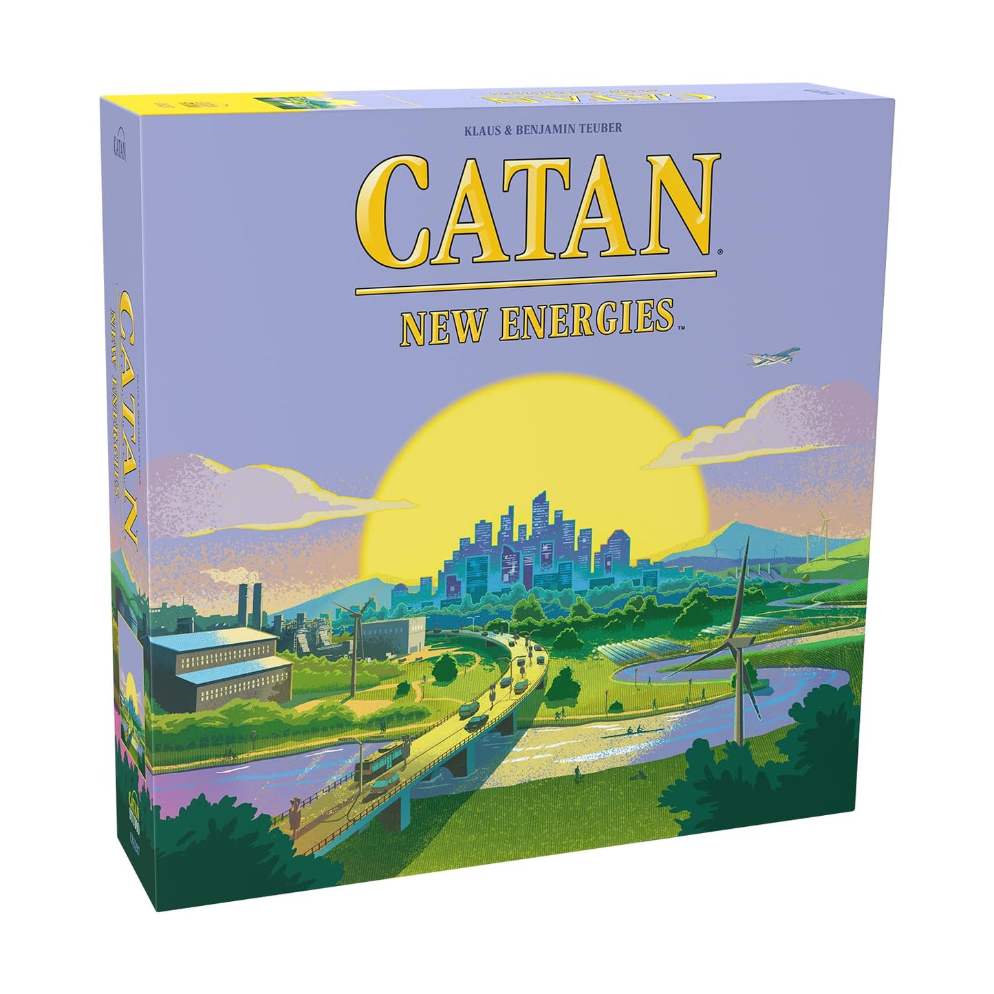 CATAN New Energies Board Game - Sustainable Resources & Strategy, Classic Gameplay with a Modern Twist! Family Game for Kids and Adults, Ages 14+, 3-4 Players, 90 Min Playtime, Made by CATAN Studio