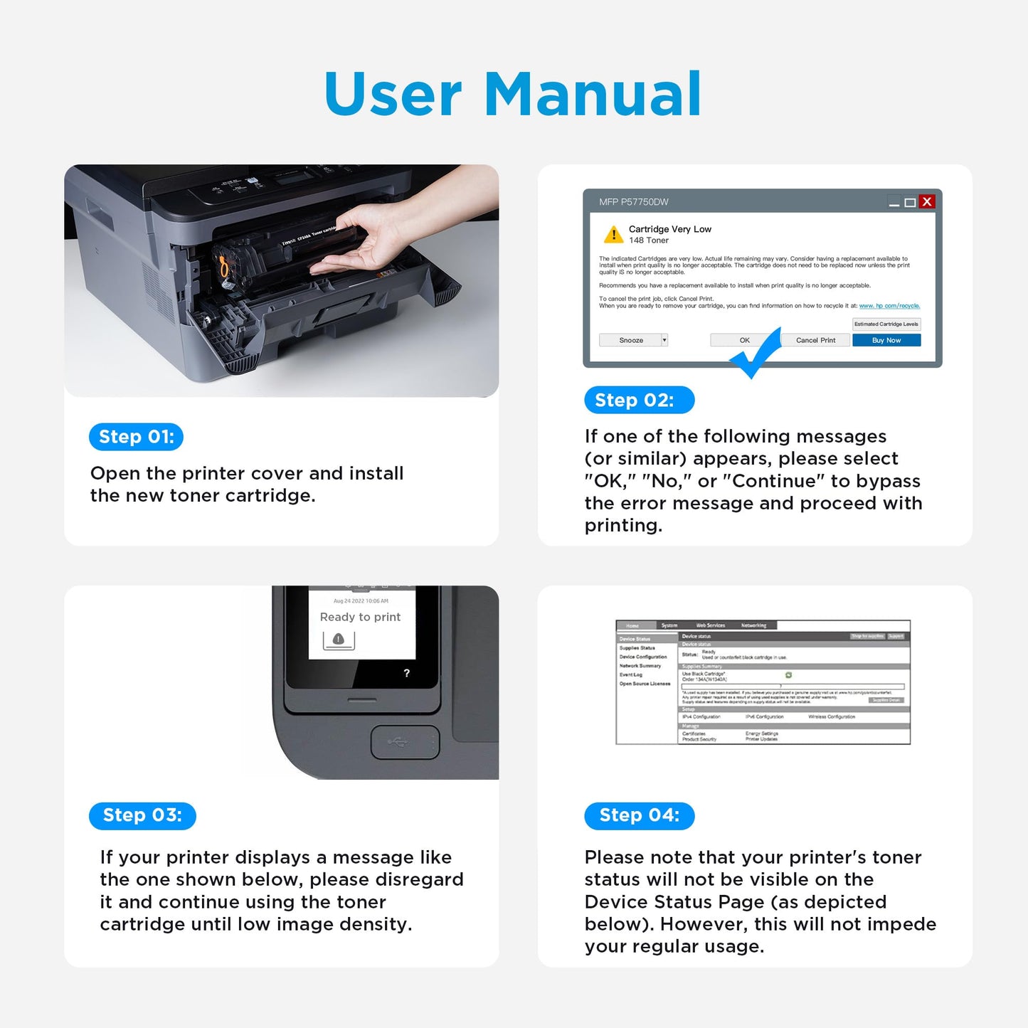 148A Toner Cartridge [with Chip] Compatible with HP 148 for HP148A for HP148X W1480A W1480X High Yield for HP Laserjet Pro MFP 4101fdw 4101fdn 4001dw 4001dn 4001n Printer(2 Pack)