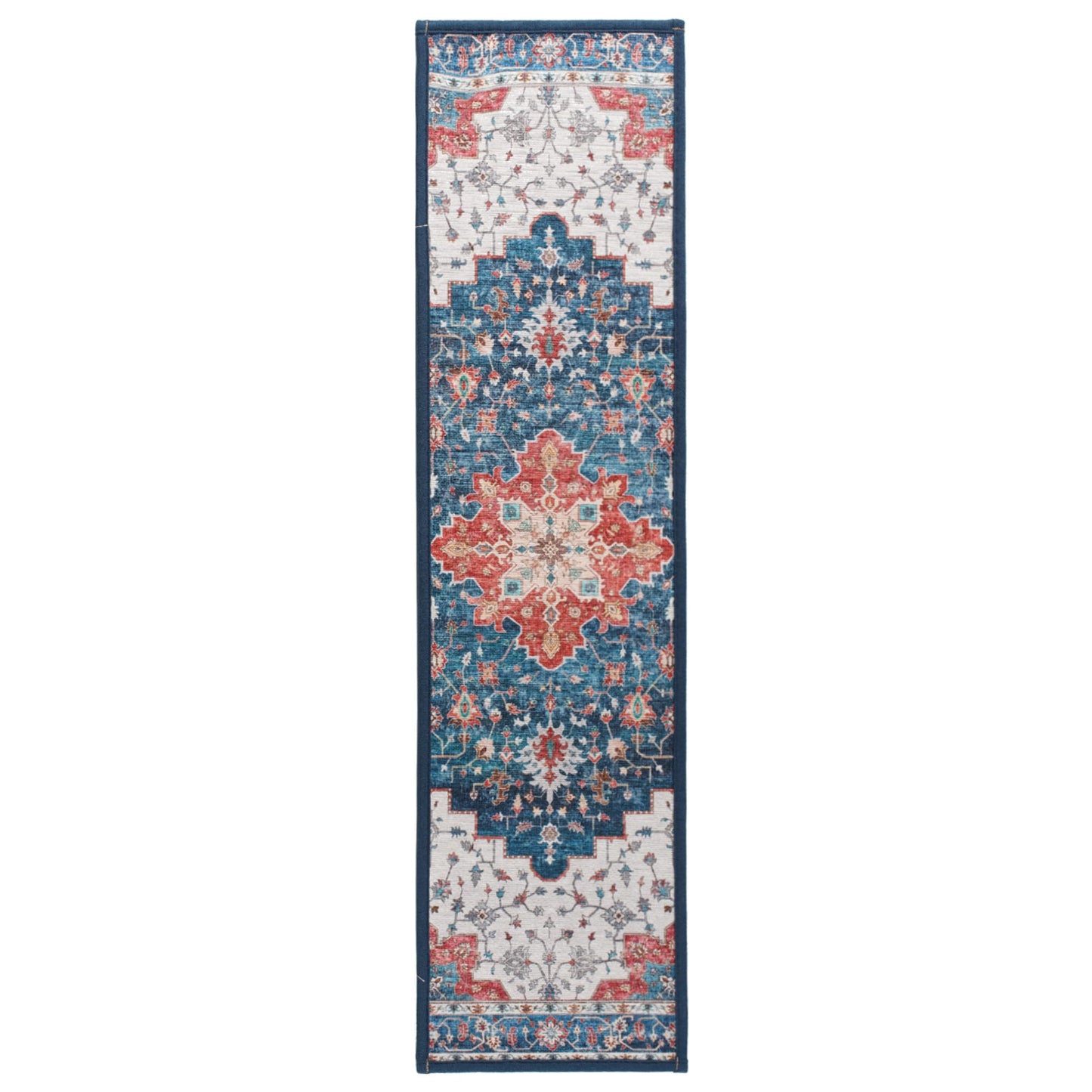 Stair Treads Non Slip Indoor,Peel and Stick Stair Treads,Non Skid Carpet for Wooden Steps,Machine Washable Stair Runner for Kids Elders & Pets with Reusable Adhesive,8" X 30" (15 in Pack),Blue