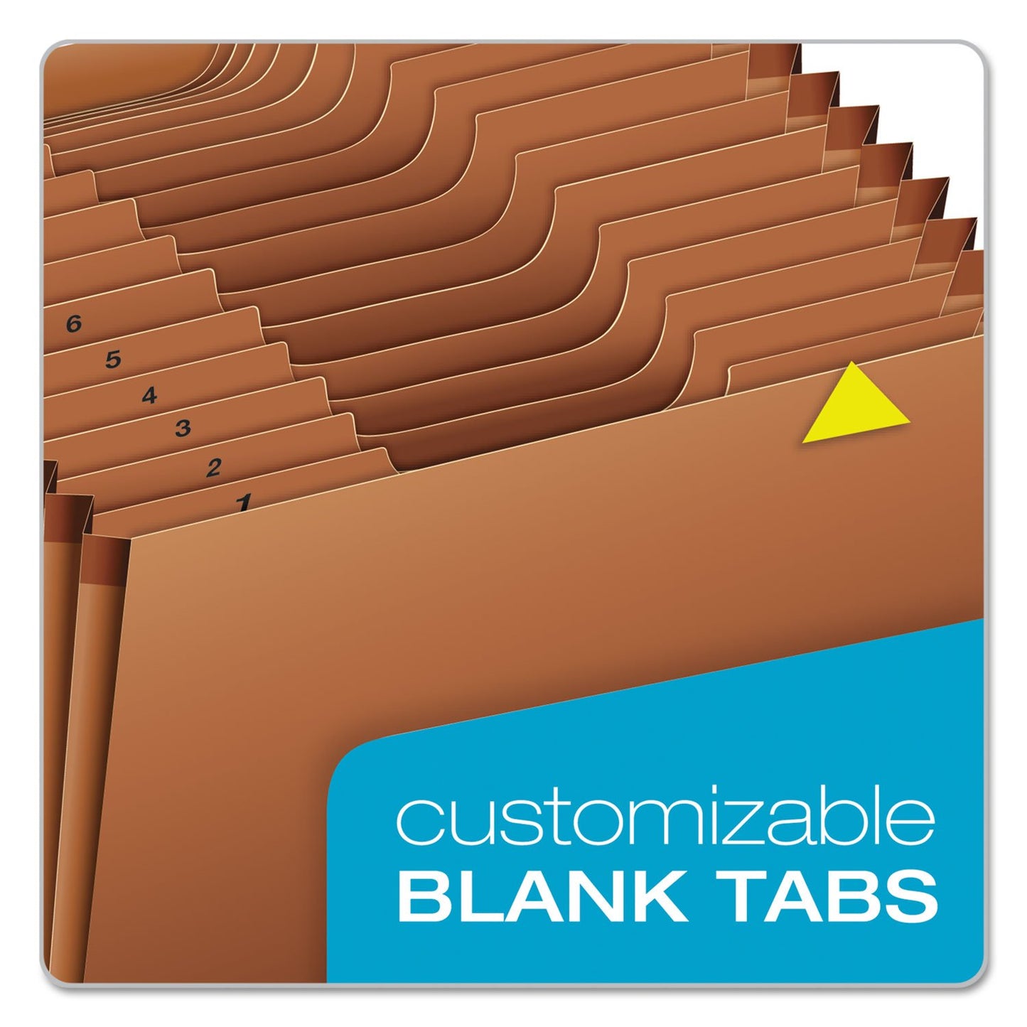 Globe-Weis Heavy Duty Expanding File, 21 Pockets, Open Top, A-Z, 1/3 Cut Tabs, Legal, Brown (R219AHD)