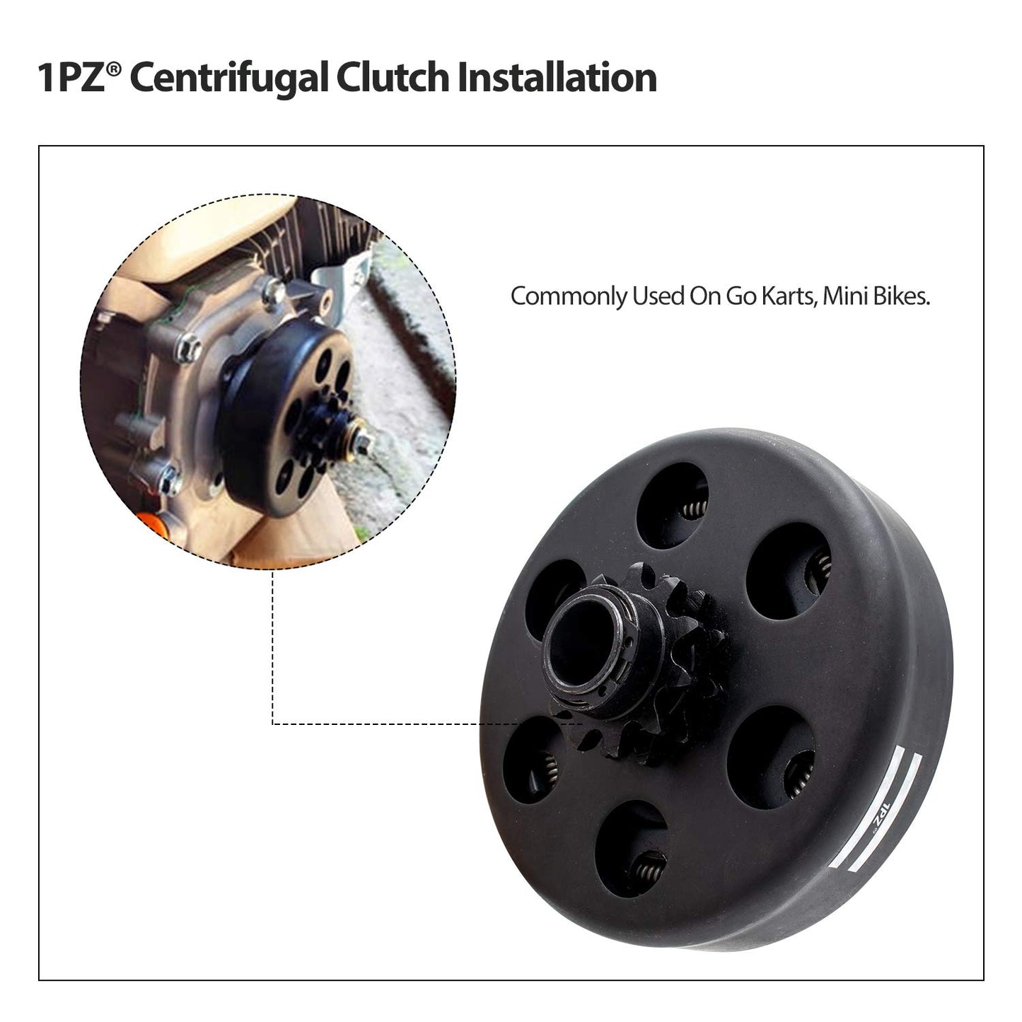 1PZ BA5-11T Centrifugal Clutch 5/8" Bore 11T for 2.8 HP 97cc Baja Mini Bike Go Kart 11Tooth Sprocket #35 Chain