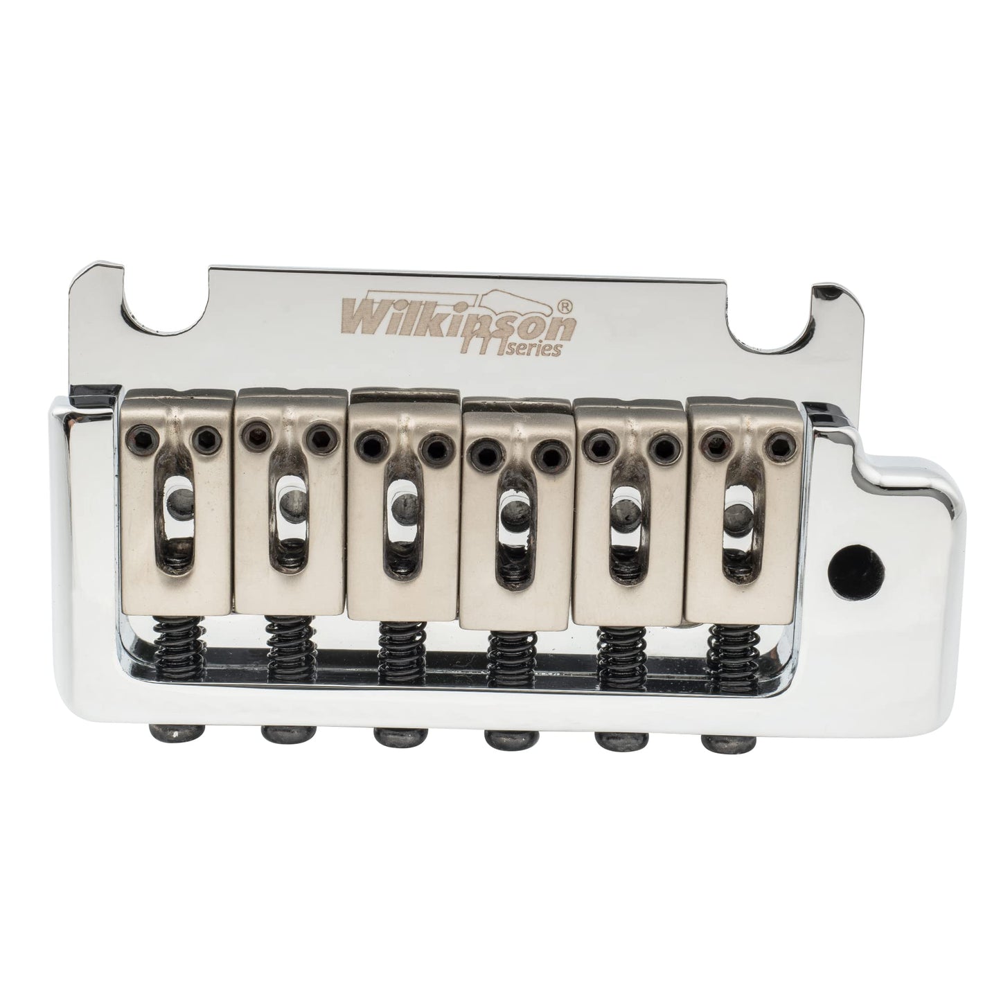 Wilkinson WOV08 52.5mm (2-1/16 inch) 2-Point Tremolo Bridge for American Standard or Professional Fender Strat Electric Guitar, Chrome