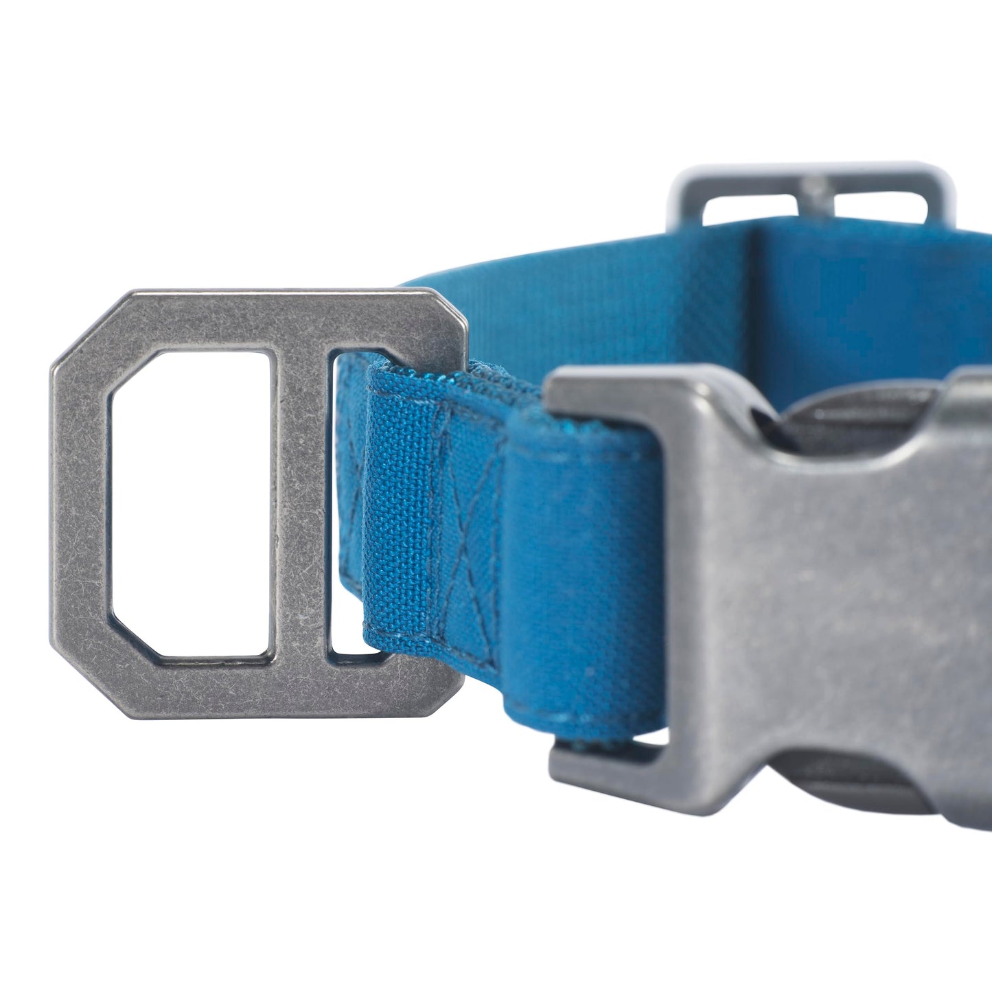 Carhartt Nylon Duck Dog Collar, Fully Adjustable Durable 2-Ply Cordura Nylon Canvas Collars for Dogs, Marine Blue, Large