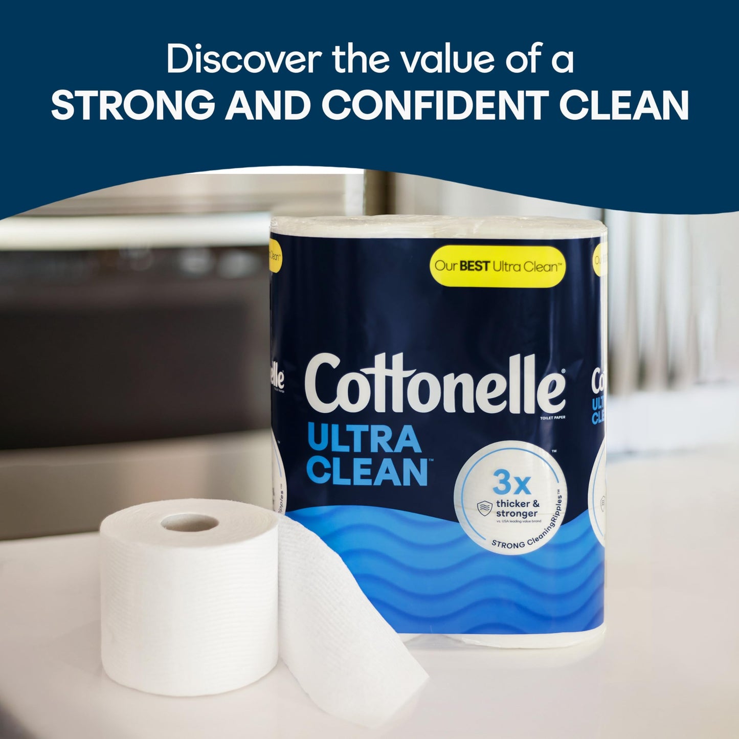 COTTONELLE ULTRACLEAN MEGA RL Bath Tissue 12 PK 284