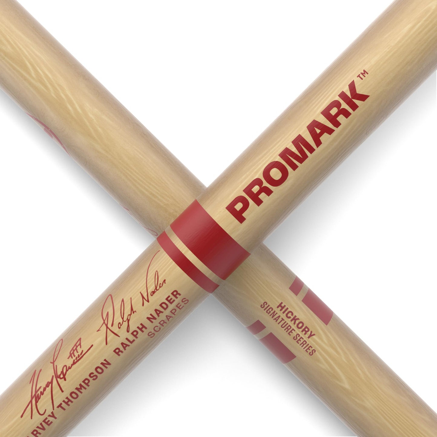 ProMark BYOS "Scrapes" Signature Marching Drum Sticks - Ralph Nader and Harvey Thompson Designed Drumsticks - For Tenor Drums