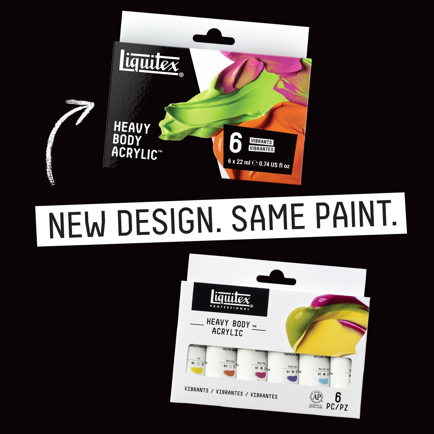 Liquitex Professional Acrylic Heavy Body Set Vibrant 6 X 20ml