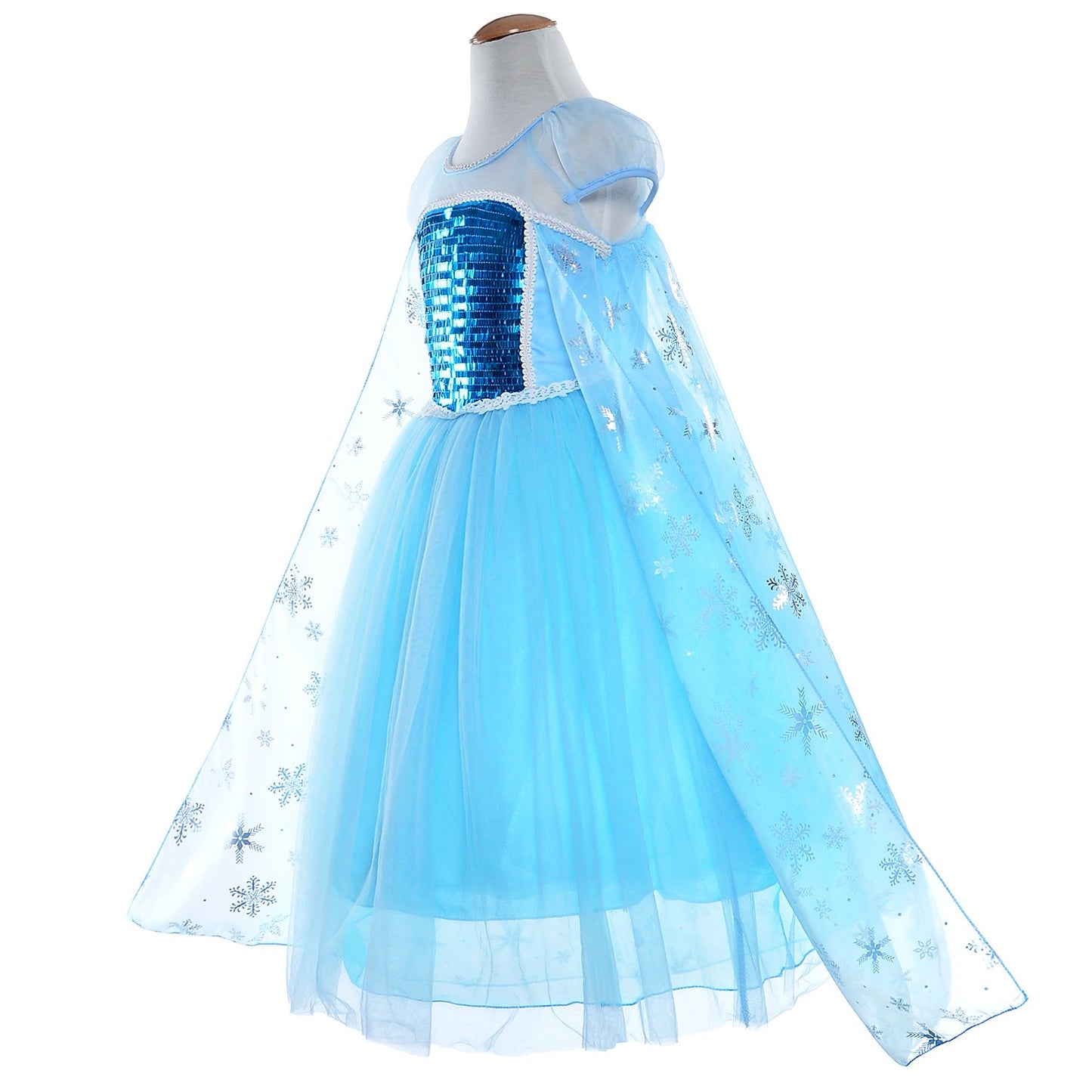 Party Chili Princess Costumes Birthday Dress Up For Little Girls with Crown,Mace,Gloves Accessories 2t 3t (100)