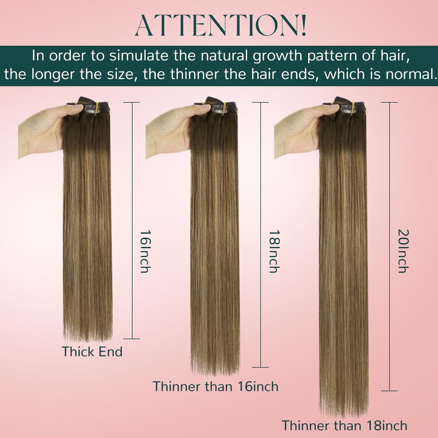 Easyouth Clip in Hair Extensions Human Hair Balayage Human Hair Clip in Extensions Brown Ombre Blonde Hair Extensions Clip in Real Human Hair 20 Inch Hair-Extensions for Women Clip-in 80g 5pcs