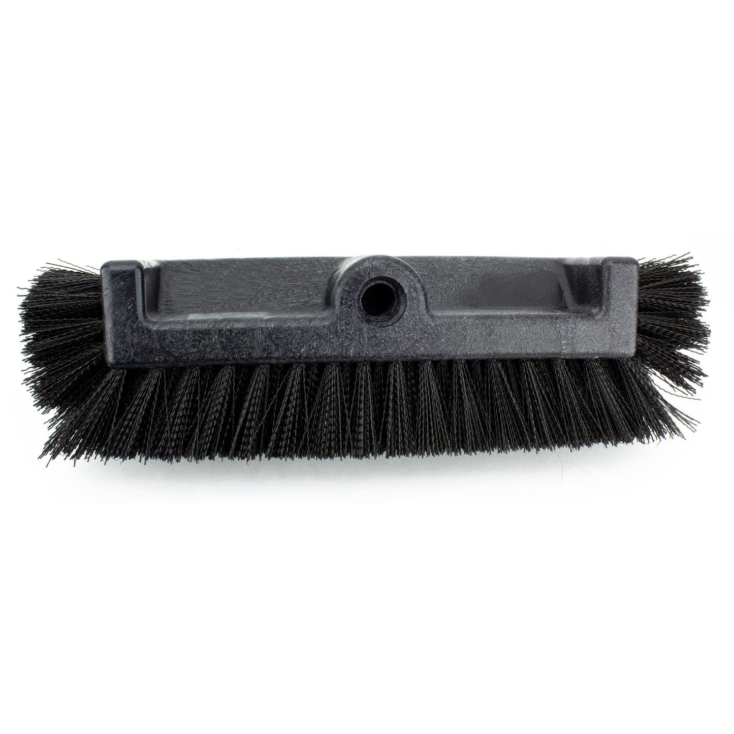 SPARTA Multi-Level Tile Scrub Brush 12" Wide Brush Head, Heavy-Duty Tile Cleaning Brush with End Bristles for Commercial Tiles, Tubs and Floor, Plastic, 12 Inches, Black