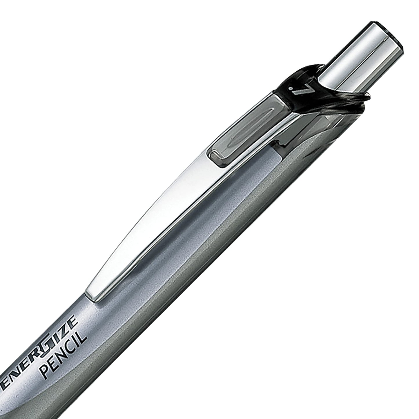 Pentel EnerGize Retractable Mechanical Pencil, 0.7mm Medium Point, Black Accents, Companion Pencil for the EnerGel BL77 Pens, PL77-A, Box of 12