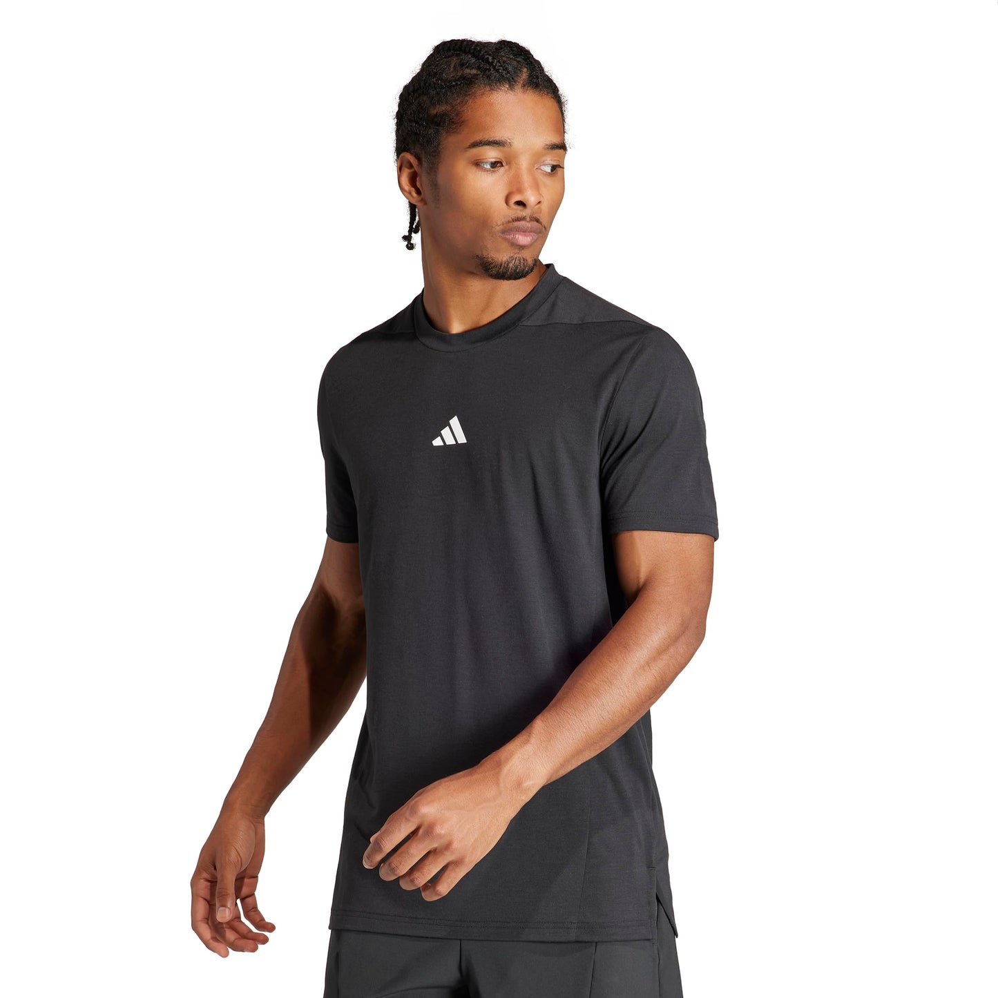 adidas Men's Designed for Training Workout T-Shirt, Black, XX-Large