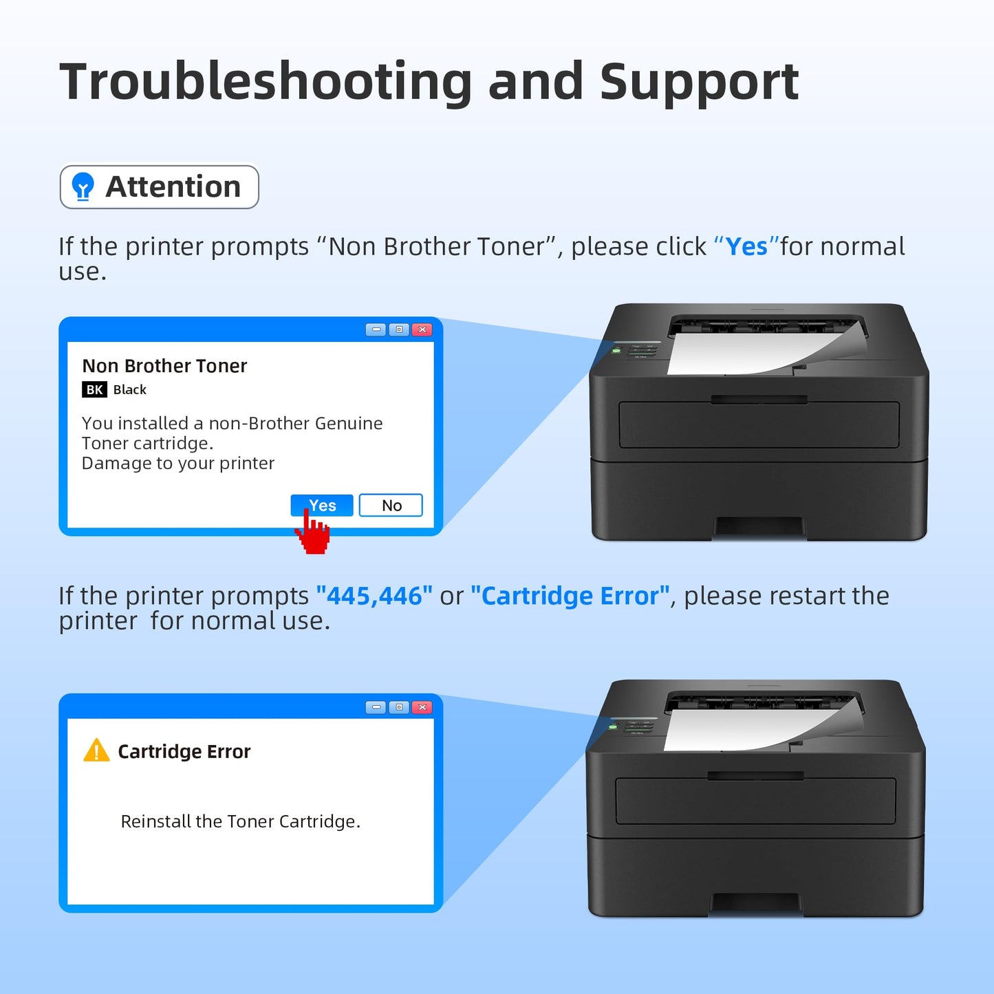 2 Black TN830XL Toner Cartridge for Brother TN 830XL Toner TN830 XL TN830 TN 830 Compatible for HL-L2460DW DCP-L2400D L2420DW L2460DW DCP L2640DW L2647DW MFC L2760DW L2807DW L2820DW L2900DW Printer
