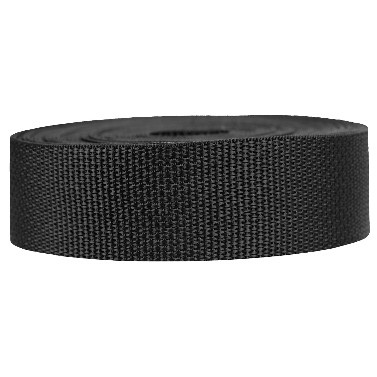 Strapworks Lightweight Polypropylene Webbing - Poly Strapping for Outdoor DIY Gear Repair, Pet Collars, Crafts – 1.5 Inch x 50 Yards - Black