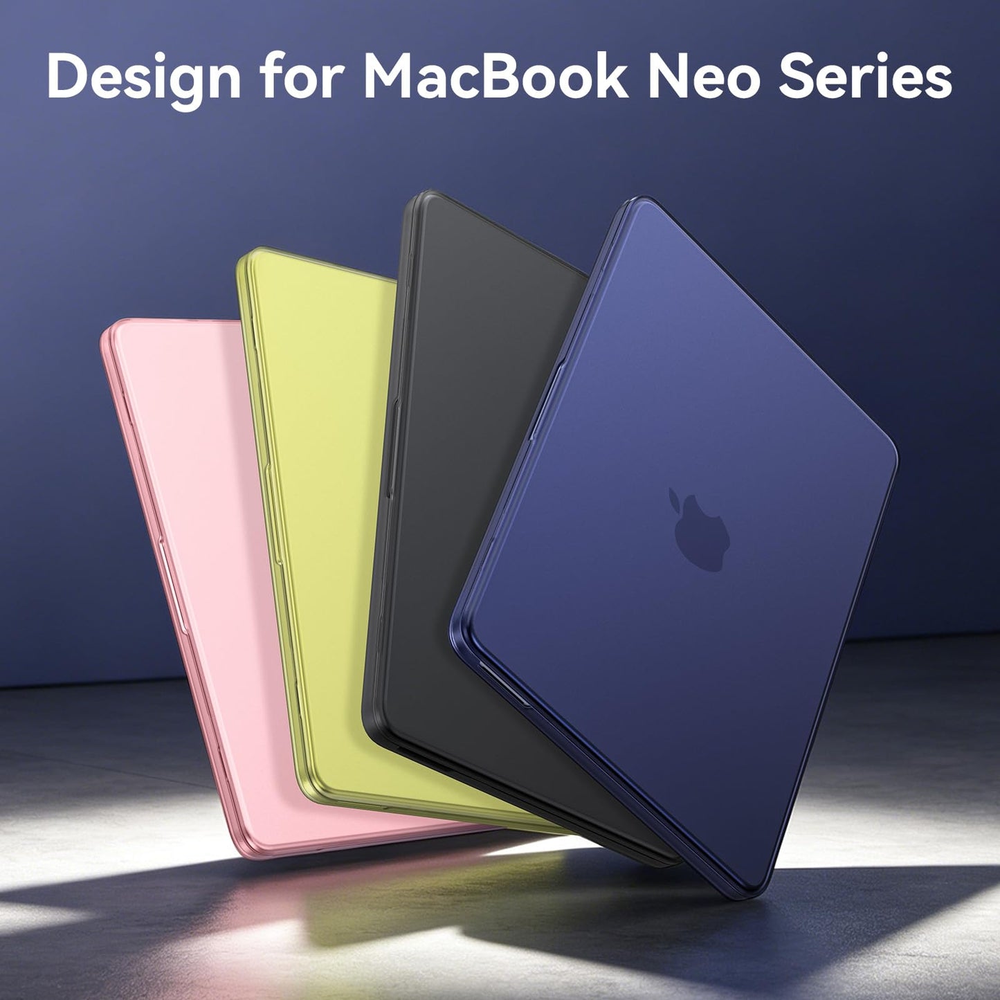 EooCoo for MacBook Neo Case 13 inch 2026 Release Model A3404, A18 Pro Chip, Ultra Thin Precision Fit Protective Hard Shell Case 4 in 1 Kit for School, Office, Travel & Daily Use, Matte Indigo