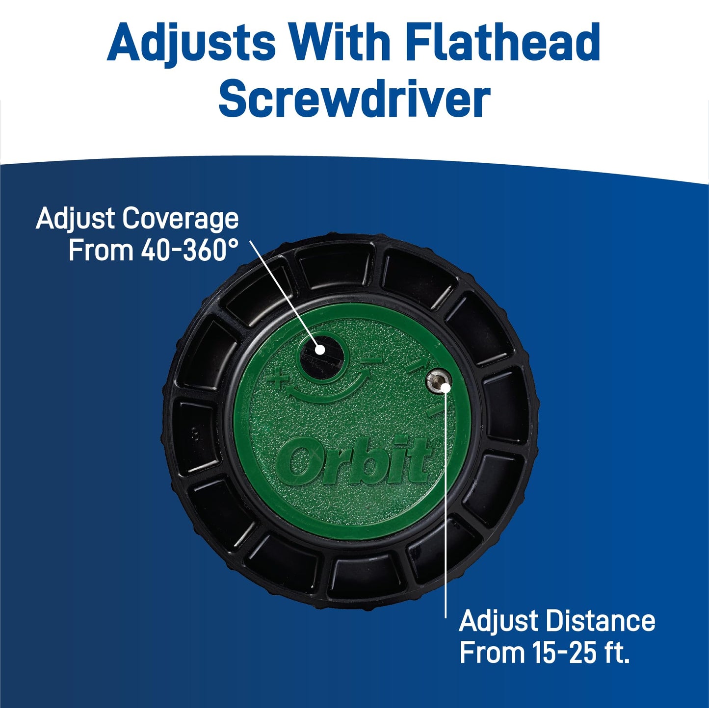 Orbit Watermaster 55461 Voyager 4-Inch Adjustable Pop-Up Gear Drive Sprinkler Head, 2-Pack