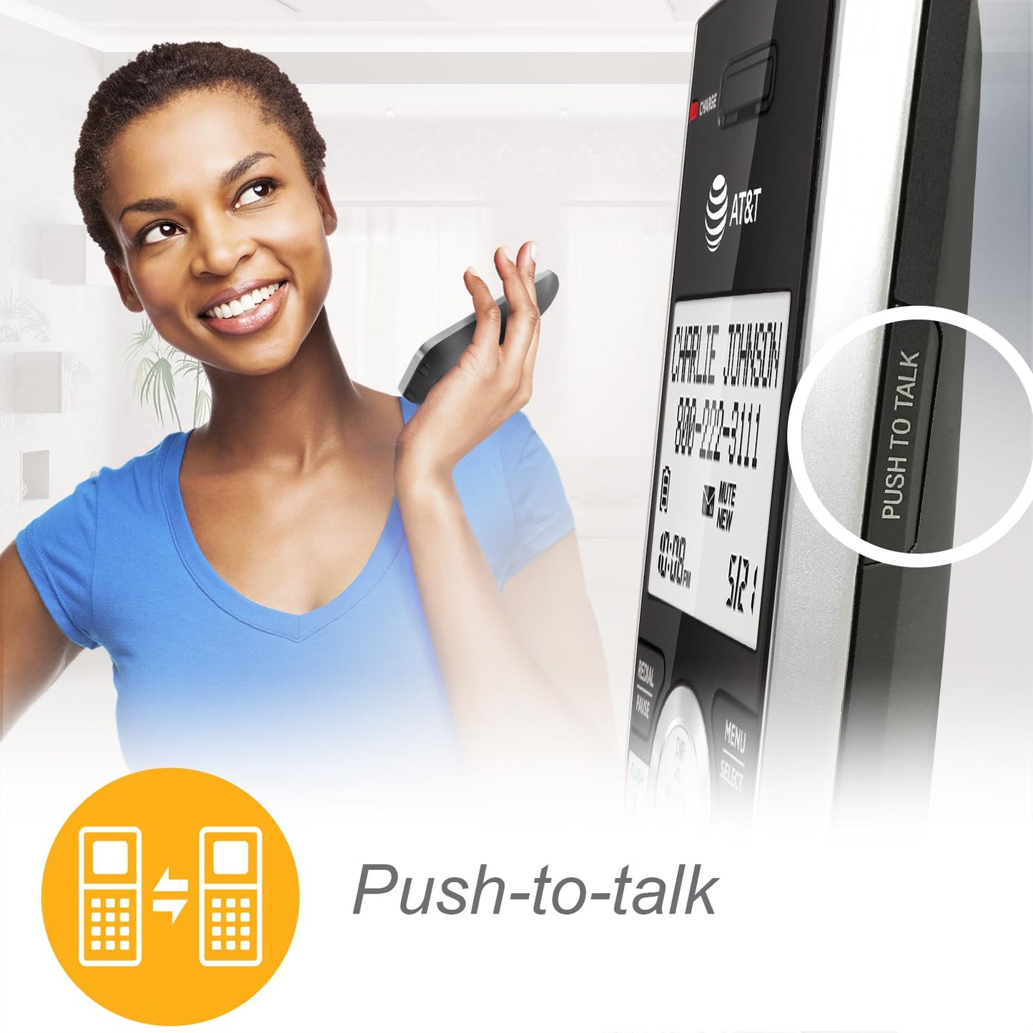 AT&T CL80107 Additional Handset for CL82x07, CL82x57, CL82x67, CL83x07, CL84x07 Series Cordless Phone