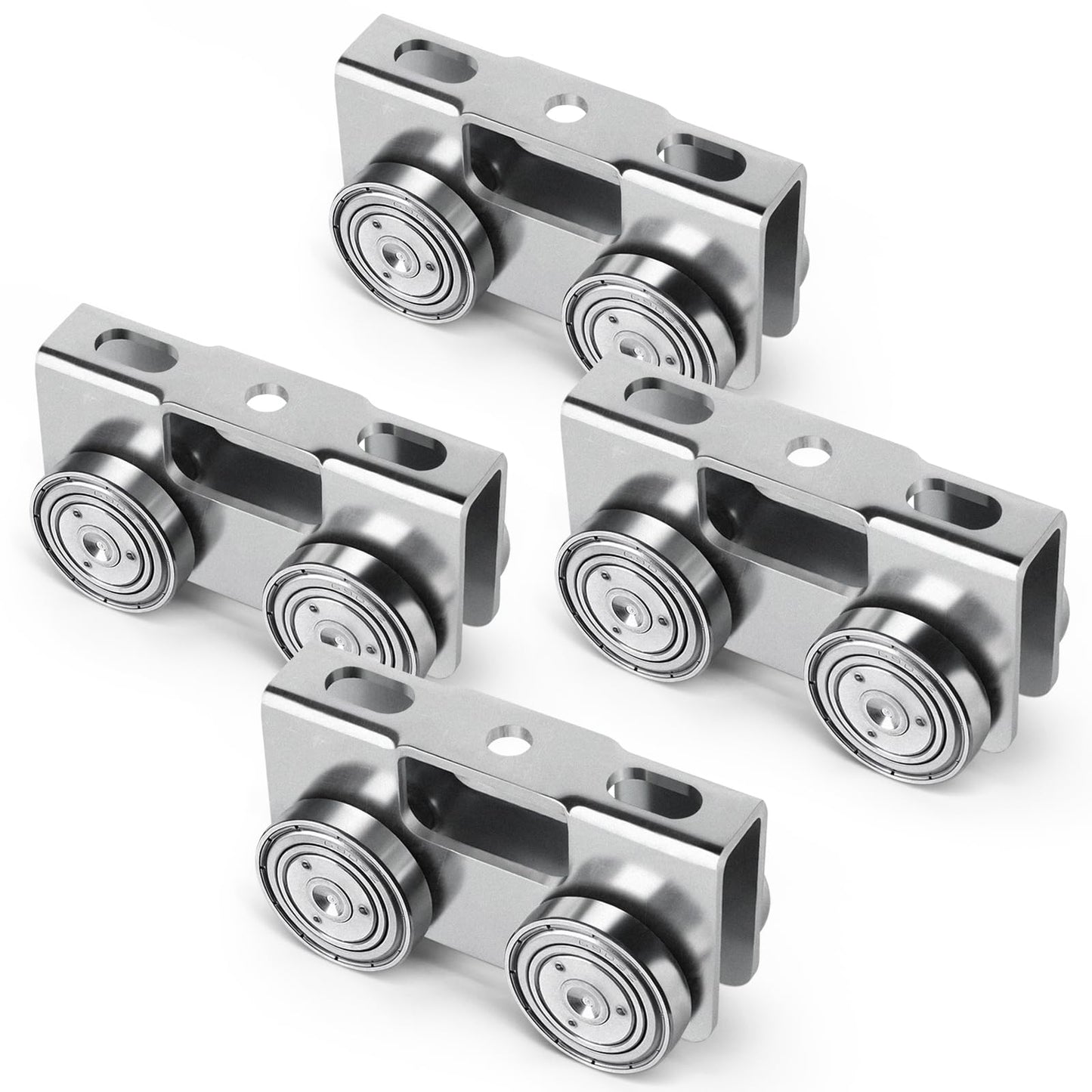 Trolley Assembly,Upgraded Load and Stable 4 Wheel Light Duty for Use with All 1-5/8" or Taller Strut Channel(Pack of 4)……