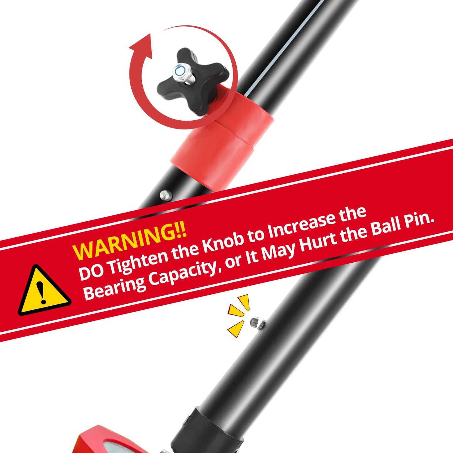 XINQIAO Cabinet Jacks for Installing Cabinets, Heavy Duty Third Hand Tools Adjustable Support Pole from 47 CM to 75 CM, 1 PC