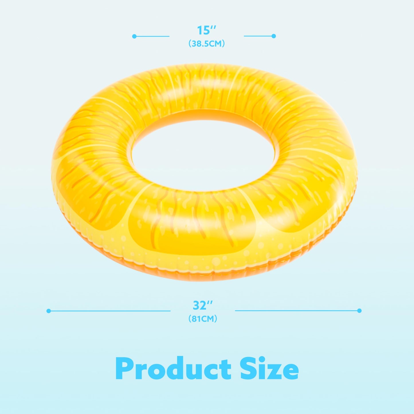 Sloosh 4 Pack Inflatable Pool Floats Pool Rings Swimming Tubes Swimming Toys Beach Swimming Party Toys for Kids and Adults