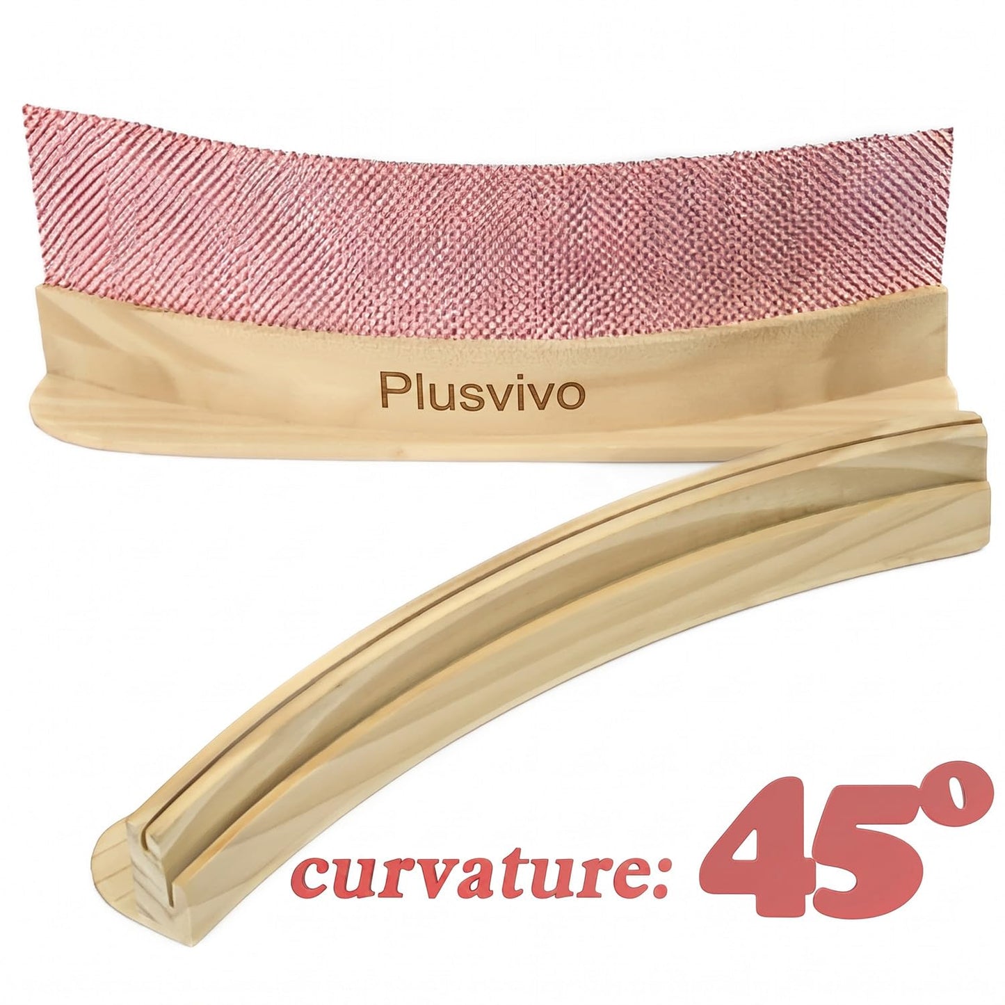 Plusvivo Set of 4 Curved Playing Cards Holders for Seniors Adults Kids 2-Layer, Solid Wooden Card Holders for Playing Cards 13 X 1.9 X 2.4 Inch for Bridge Canasta Foot and Hand