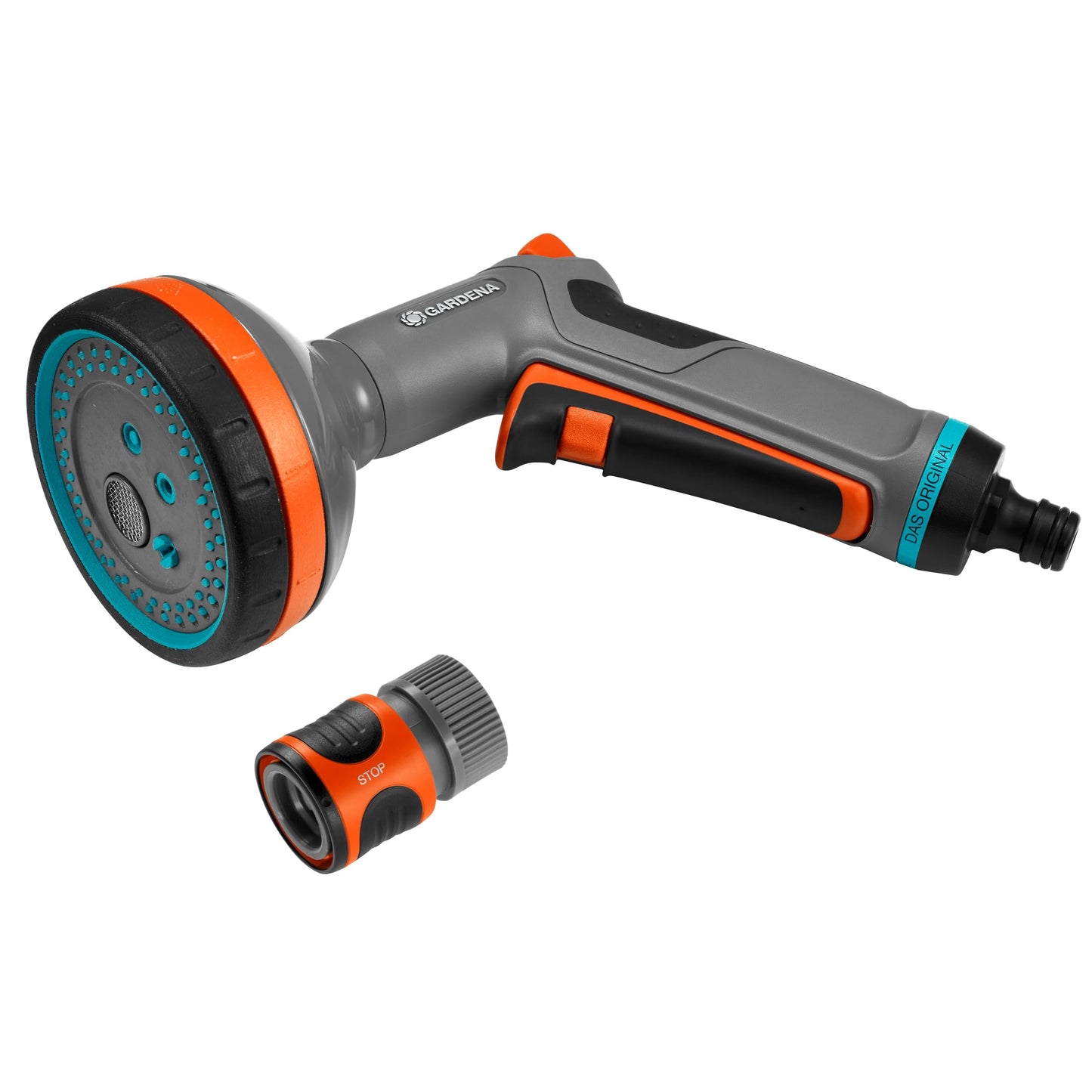 Gardena 715C-FP Frost-Proof Multi-Pattern Sprayer, Watering Patterns for Every Application, Includes Waterstop Quick Connector, Made in Germany