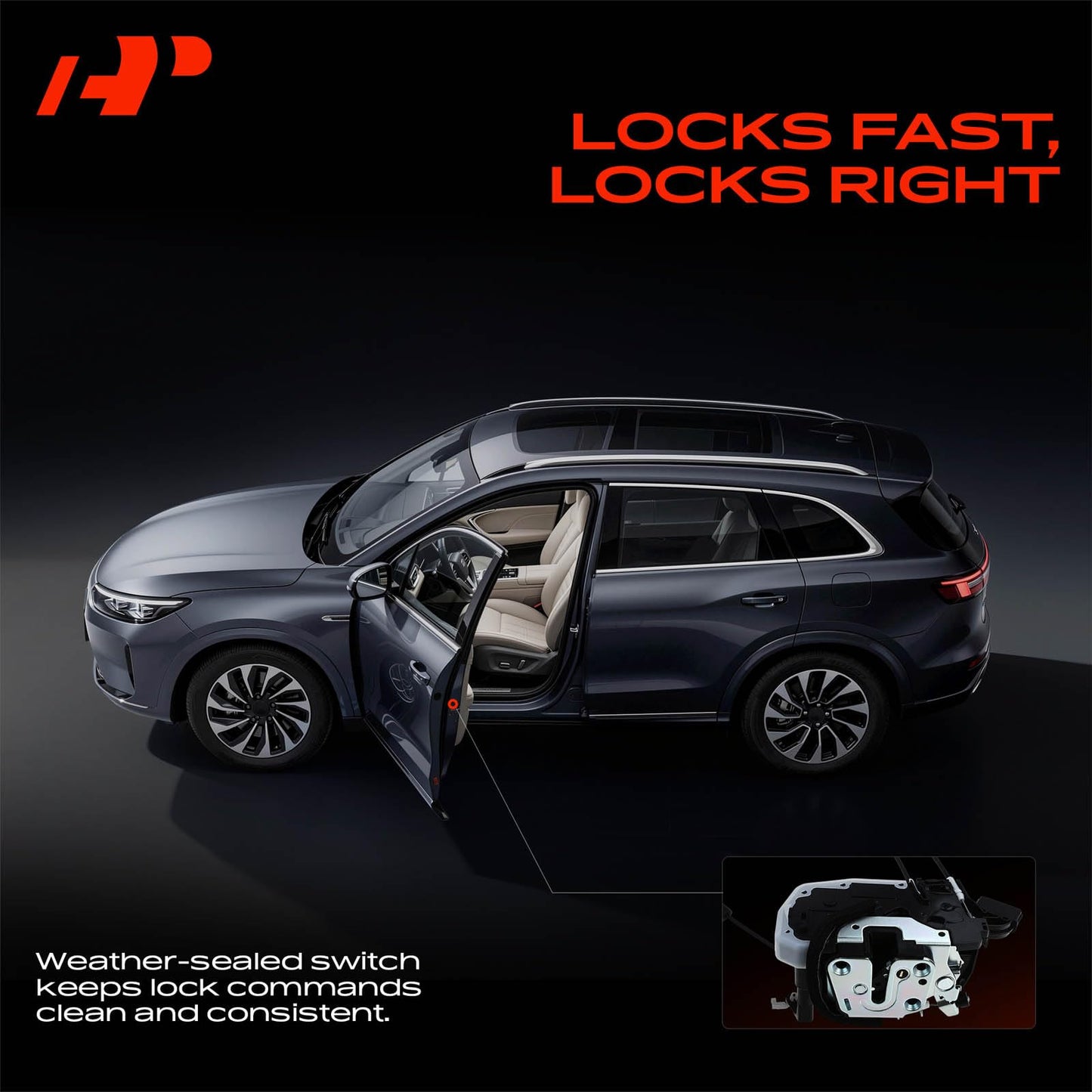 A-Premium Door Lock Latch Actuator Compatible with Infiniti Vehicles - G25 2011-2012, G35 2007-2008, G37 2009-2013, Q40 2015, Sedan, 6-Pin - Front Left Driver Side, Replace# 80501-JK600, 80501JK600