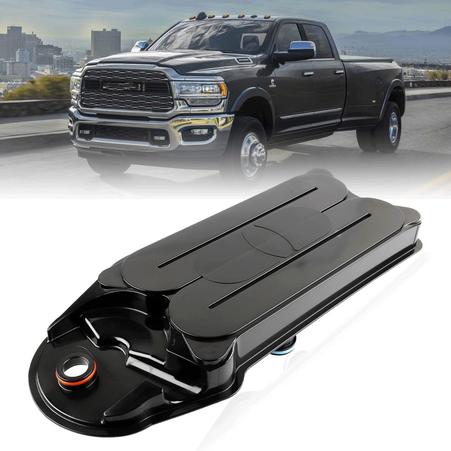 Nakuuly CV52001 Crankcase Ventilation Filter Compatible with 2008-2023 Dodge Ram 2500 3500 4500 5500 Cummins 6.7L ISB Diesel Ford F650 F750 Breather Element CCV Filter # 904-418 68002433AC