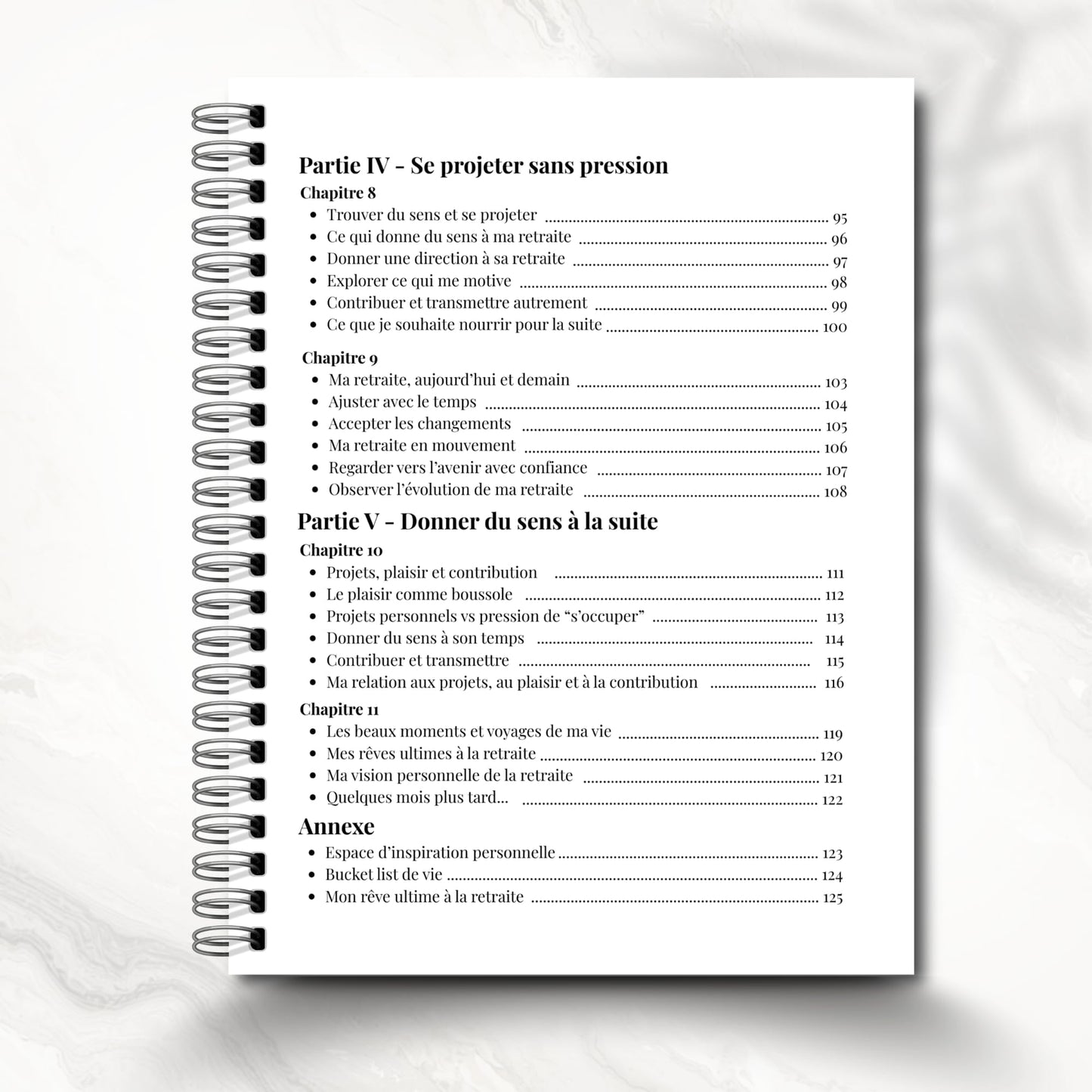 Mon Journal de Retraite, préparation, visualisation guidée, cadeau pour retraités et futurs retraités, Journal en Français, Livre de Retraite