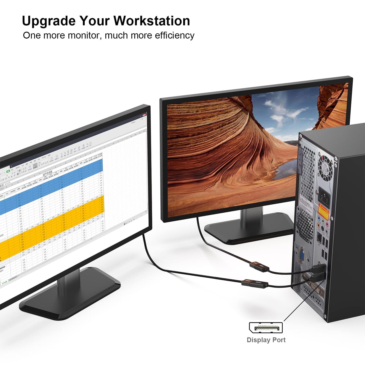 BENFEI 4K DisplayPort to HDMI Adapter Pack of 10 Unidirectional DisplayPort DP Computer to HDMI Monitor Connection Adapter Compatible with Laptop PC Monitor TV Projector