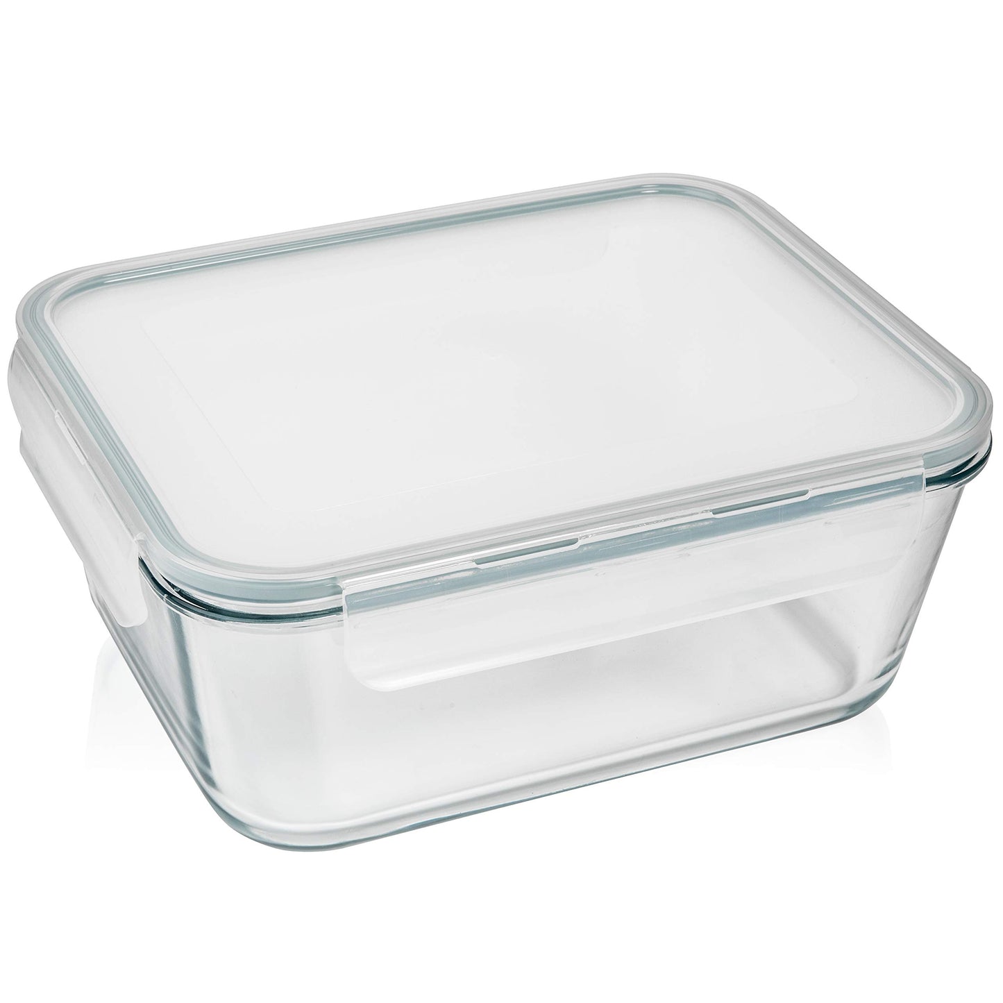 Razab 3300 Ml / 112 Oz Large Glass Container Food Storage with Lids - Leakproof, BPA-Free Large Meal Prep Container Ideal for Roasting Turkey, Store Leftover - Microwave & Oven Safe