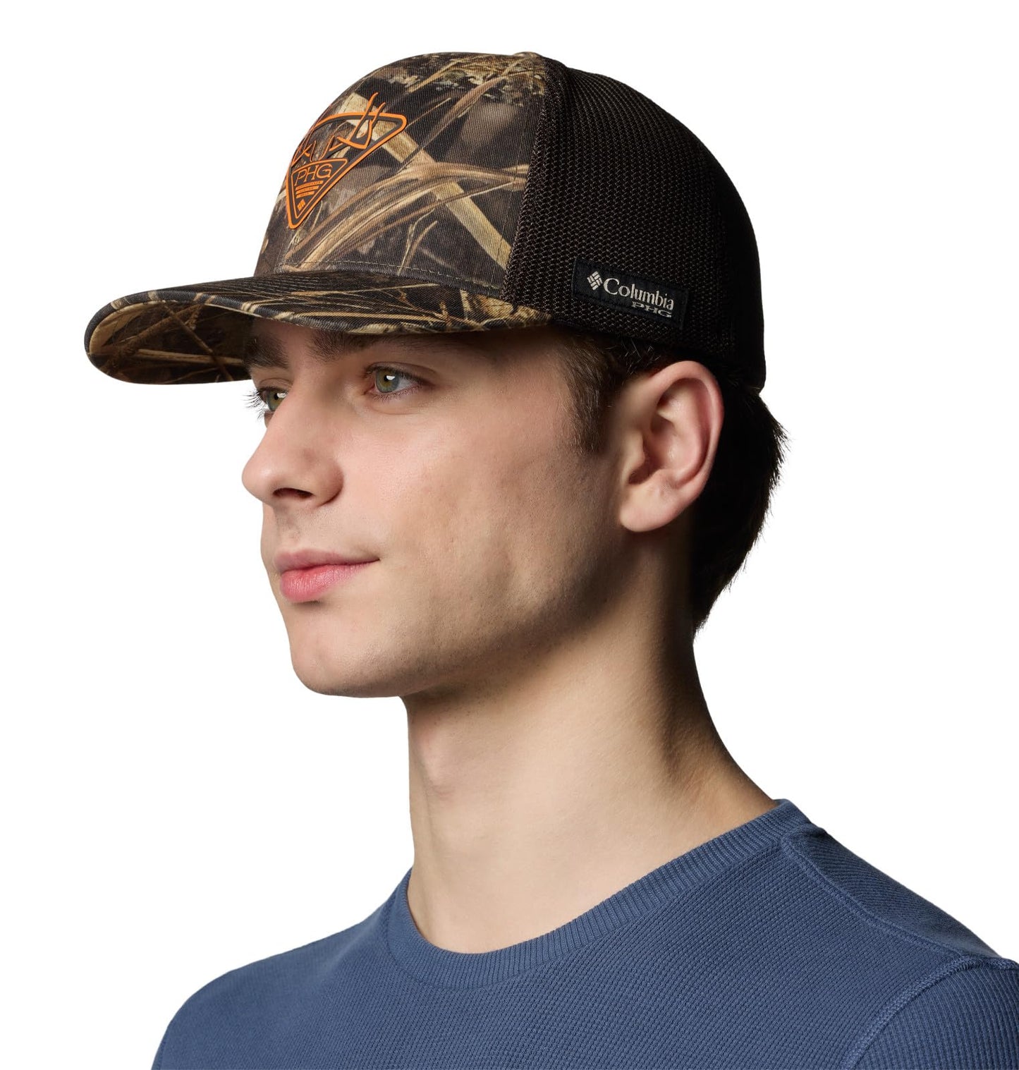 Columbia Unisex PHG Camo Mesh Ball Cap, Realtree Max7/Tri-Fill Antlers, Large/X-Large
