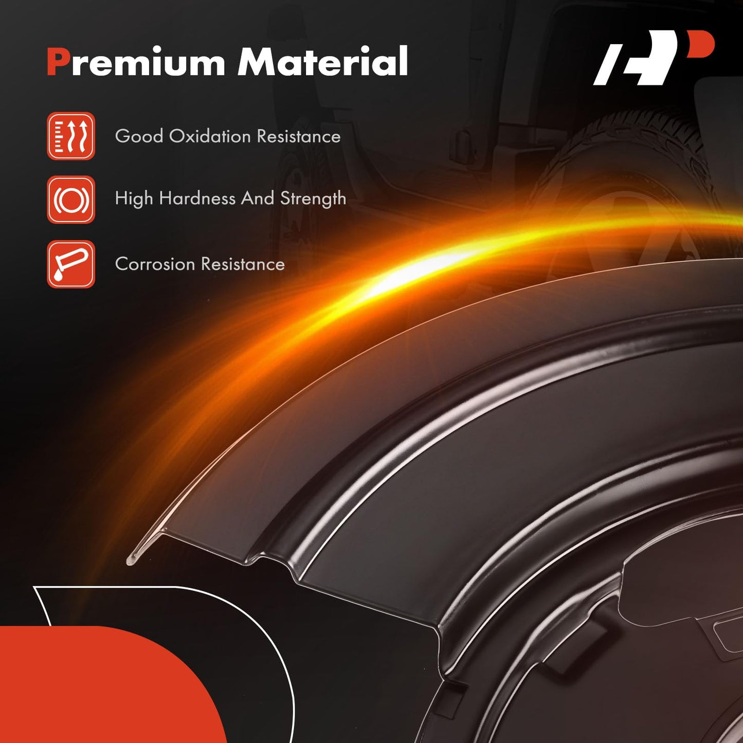 A-Premium 2-PC Set Front Side Brake Dust Shield Compatible with Select Volkswagen and Audi Models - Jetta 2018-2021, Passat, Golf, A3/A3 Quattro/A3 Sportback e-tron, Q3, TT Quattro, Arteon, e-Golf, S3