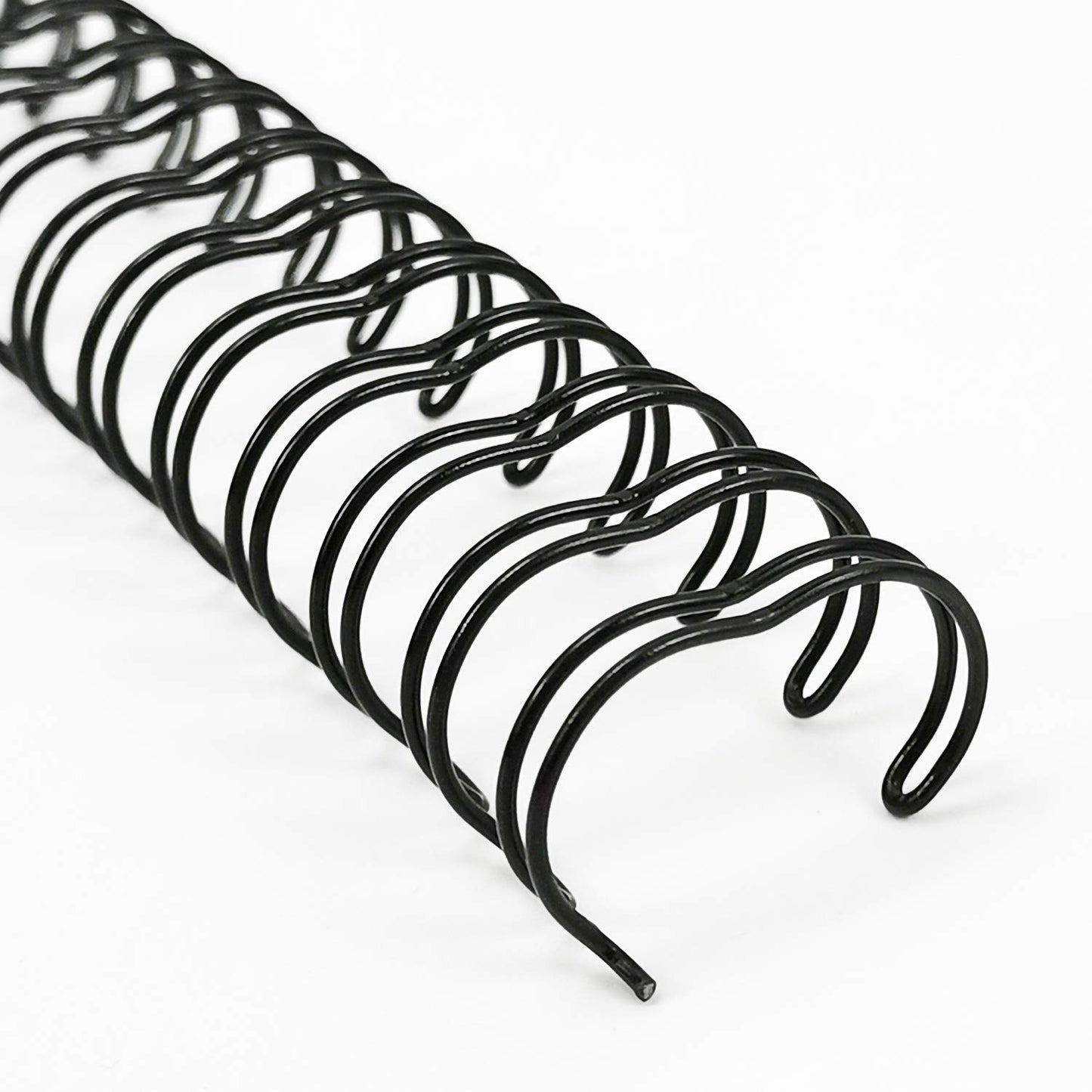 Rayson Double Loop Binding Wires 7/16 Inch - 3 to 1 Pitch Wire Binding Capacity 80 Sheets, 11 inch Length, 32-Loop Black Wire Ring Pack of 100 to Bind Reports and Projects