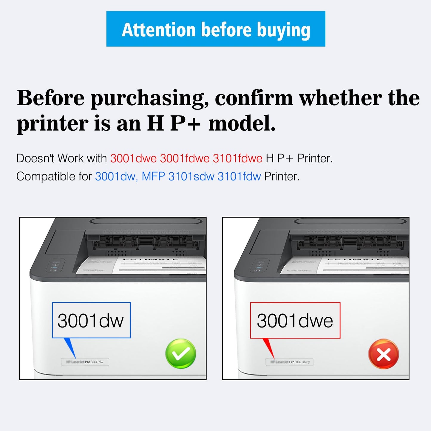 [with CHIP] 138X W1380X ( 138A W1380A ) Compatible Toner Cartridge High Capacity Black for 3001 3001dw MFP 3101 3101sdw 3101fdw, Not Compatible with Printers That Have an e Suffix