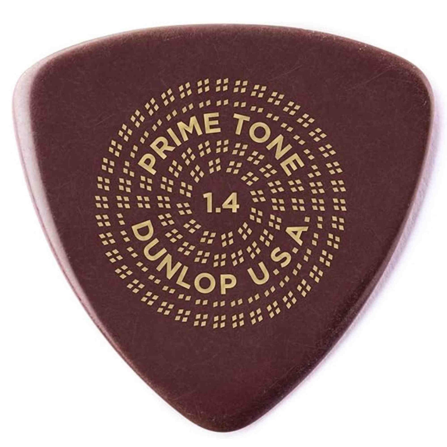 Jim Dunlop 513R14 Primetone 1.4mm Triangle Sculpted Plectra Guitar Picks, 12-Pack
