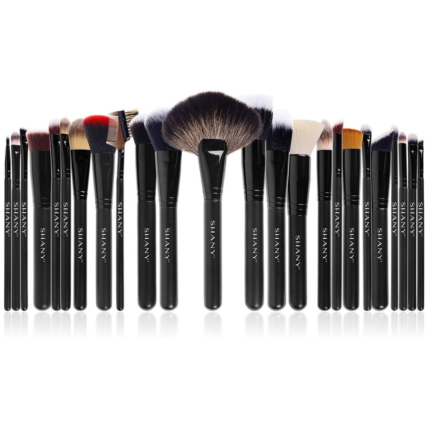 SHANY The Masterpiece Pro Signature Brush Set 24 Pieces Handmade Natural/Synthetic Bristle with Wooden Handle