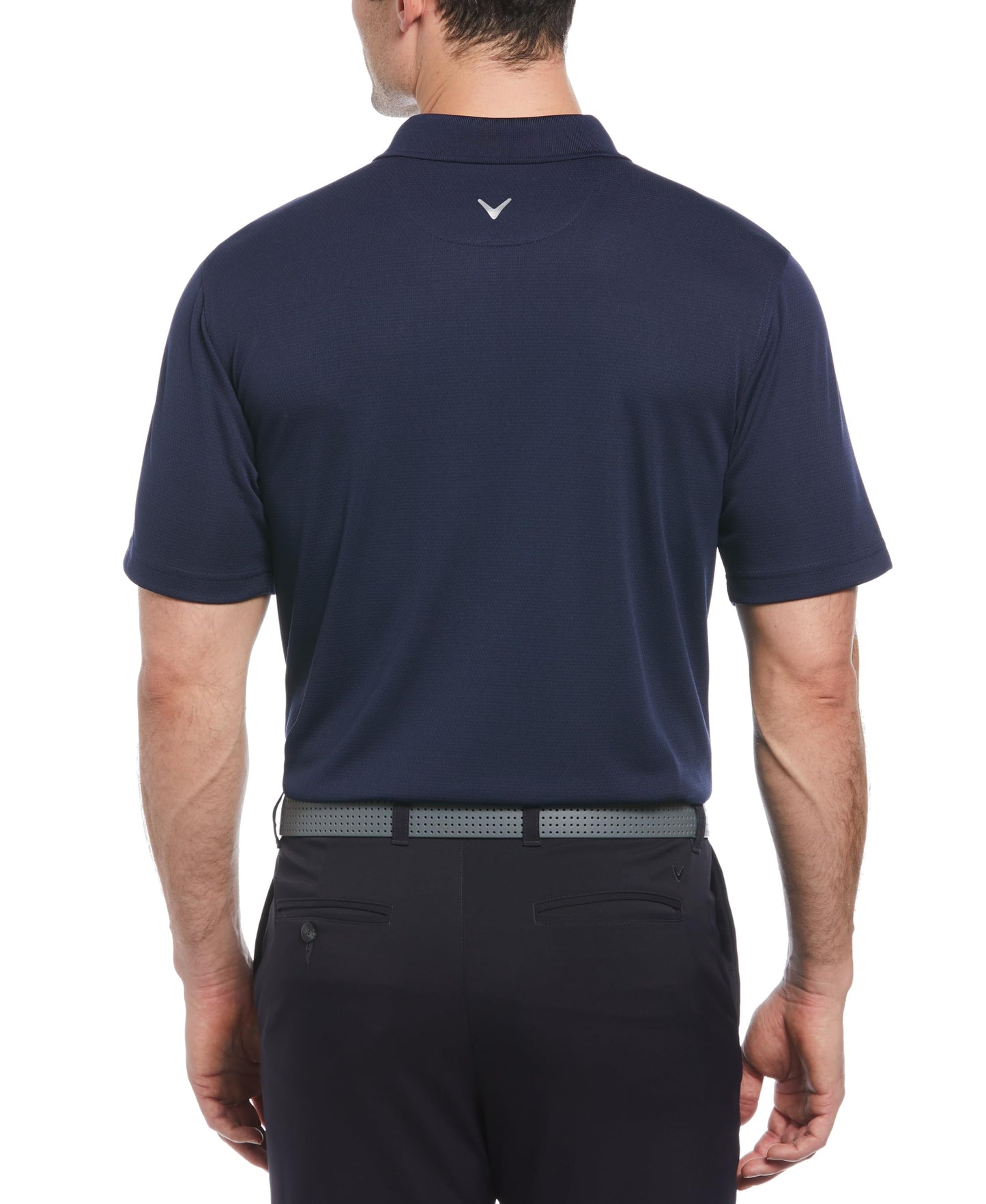 Callaway Men's Short Sleeve Core Performance Stretch Golf Polo, Sun Protection, Moisture-Wicking (Available in Big & Tall), Peacoat, Medium