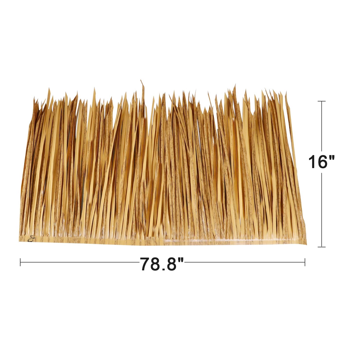 Straw Roof Thatch –Mexican Style Artificial Palm Thatch Rolls Tiki Bar Hut Grass,Palapa Thatch Roofing for Garden Patio Umbrella Covers Fence Party Decoration