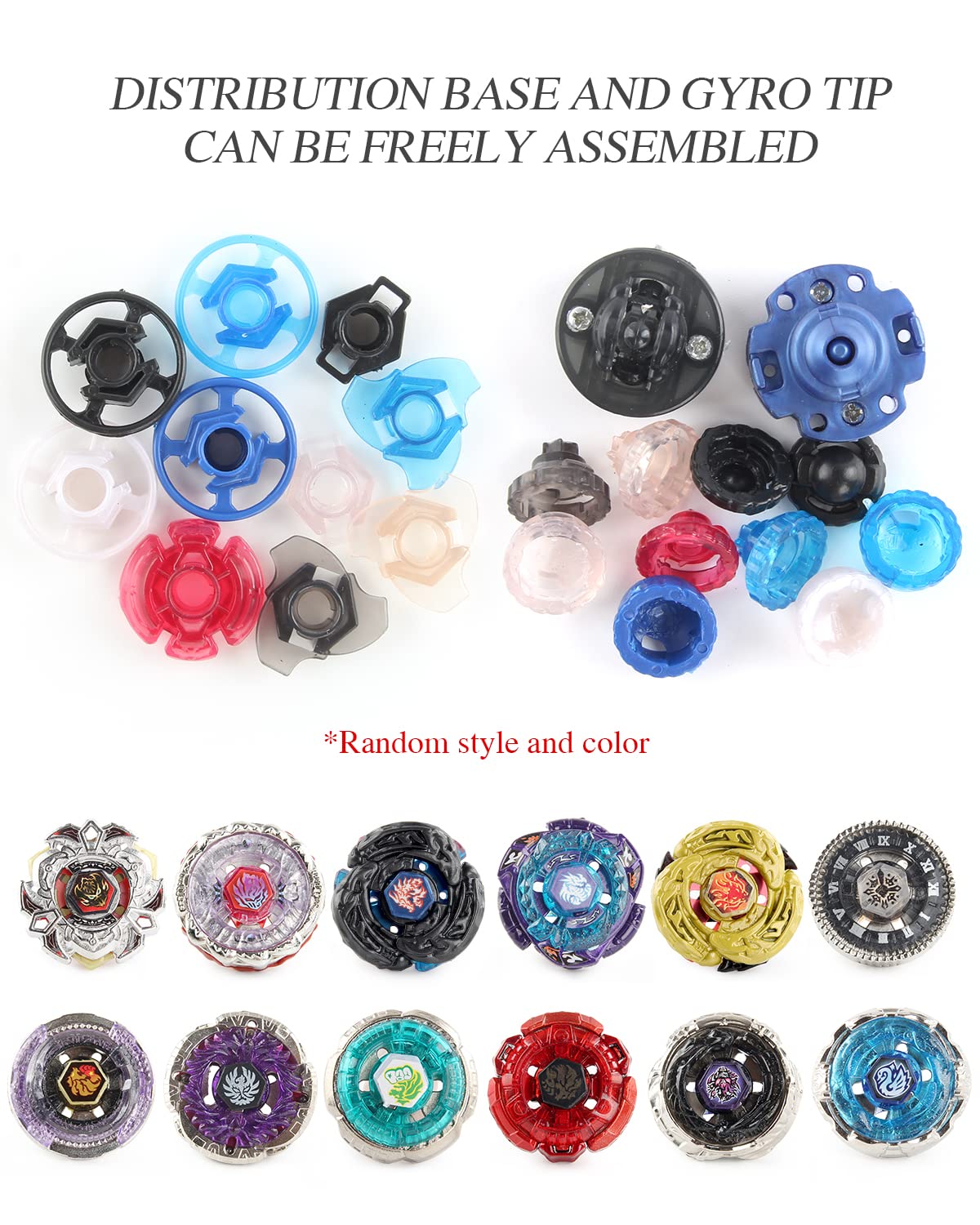 Battling Top Toy Set 12 Spinning Tops 3 Launchers Metal Fusion Gyro Game with Portable Storage Box Gift for Kids Children Boys Ages 6+…