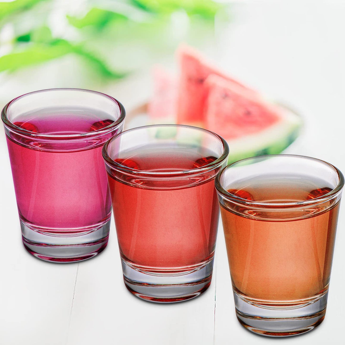 Tebery 30 Pcs 60ml Shot Glasses, 2oz Heavy Base Shot Glasses Sets, Round Glassware Shot Glass, Clear Glass for Vodka, Whiskey, Tequila, Espresso, Liquor