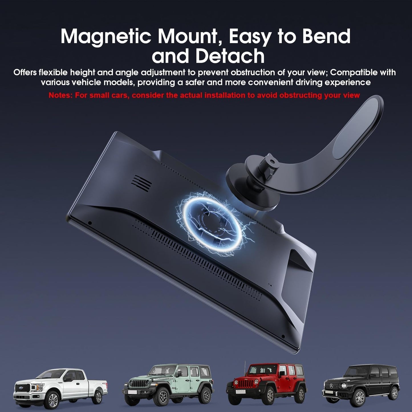 Avylet 9" Wireless CarPlay Screen for Car with Apple Car Play & Android Auto, Portrait & Landscape Mode, OTA Upgrade, Portable Touchscreen & Backup Camera, GPS Navigation/Voice Control/Bluetooth 5.0