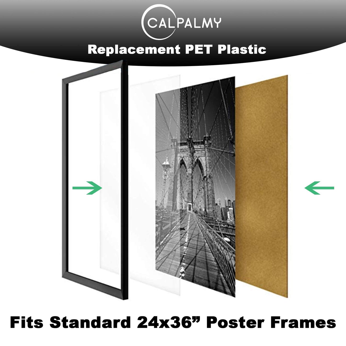 (3 Pack) PET Sheet Panels - 24" x 36" x 0.03" Plexiglass-Quality Lightweight and Shatterproof Glass Alternative Perfect for DIY Sneeze Guards, Face Shields, Railing Guards, and Pet Barriers