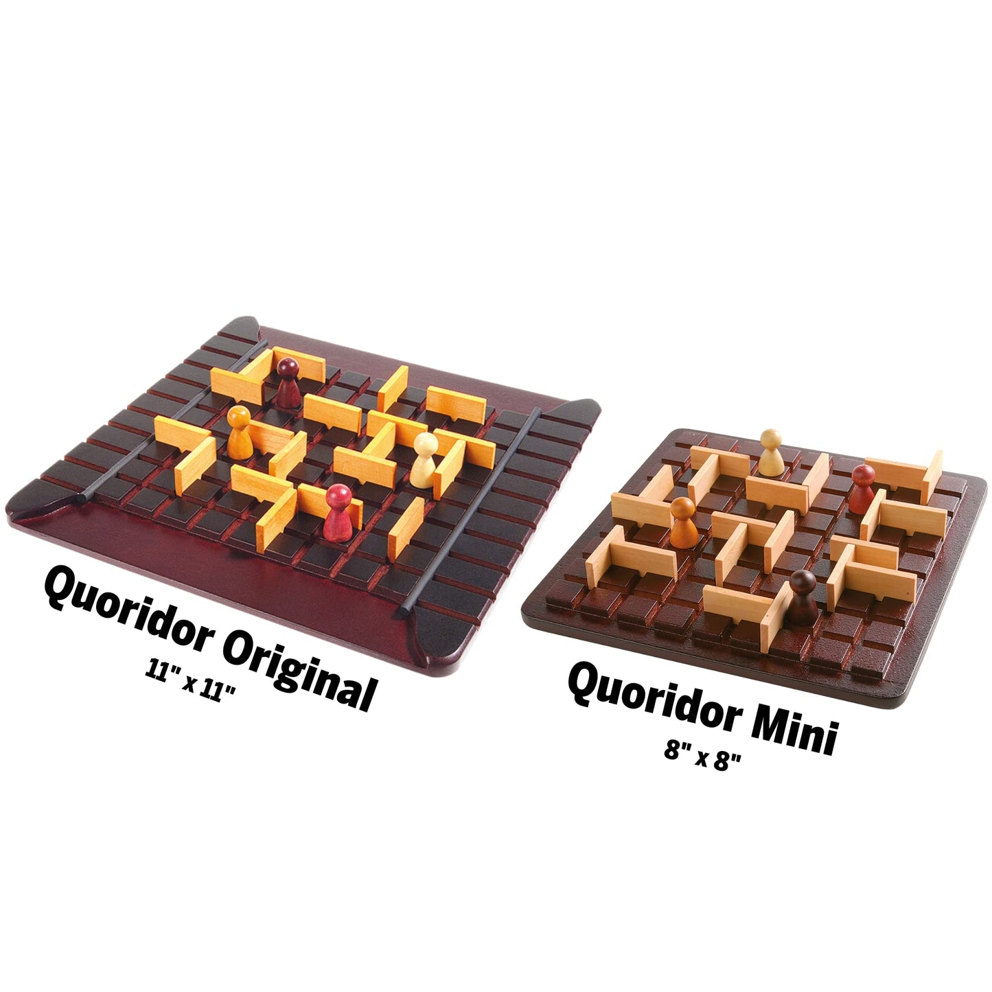 Quoridor Mini | EN & FR | Travel-Friendly Strategy Game for Families and Adults | Ages 8+ | 2 to 4 Players | 15 Minutes