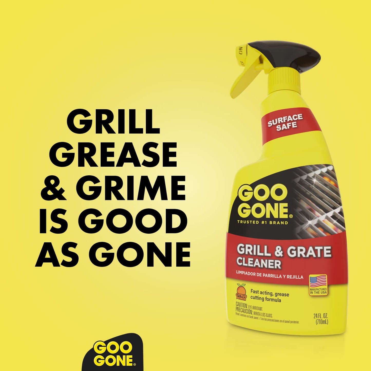 Goo Gone Grill & Grate Cleaner - Cleans Cooking Grates & Racks - 24 Fl. Oz.