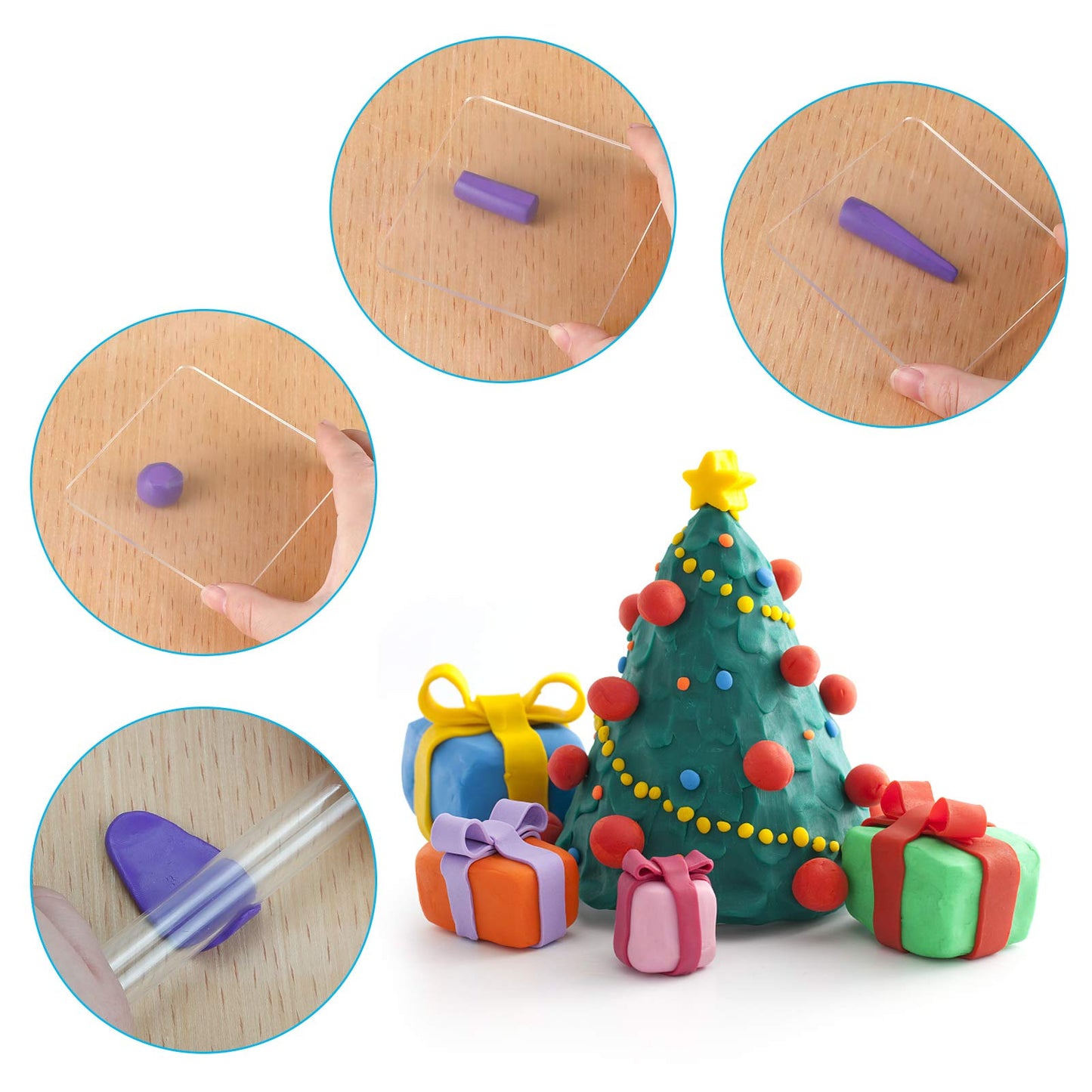 CiaraQ Polymer Clay 60 Colors Starter Kit - Oven Bake Modeling Clay for Kids & Artists, Non-Sticky DIY Clay with Sculpting Tools, Fun Gift for Children Ages 4+, 4.7 lb