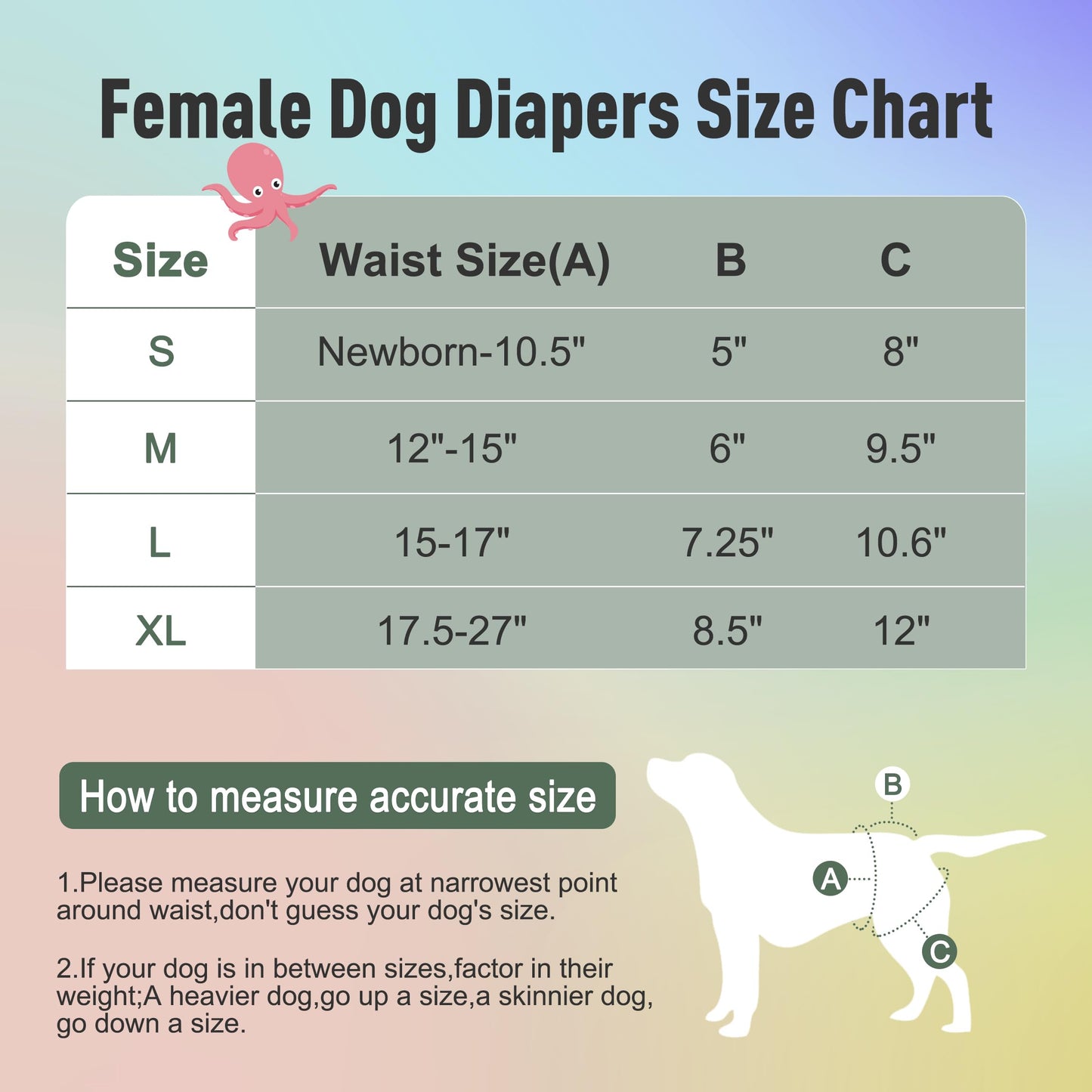 Female Dogs Diapers Belly Bands(3Pack), Washable Reusable Female Skirt Doggy Wraps Panties for Doggie Puppy Pooping Potty Training Incontinence Marking Pañal para Perro XLarge